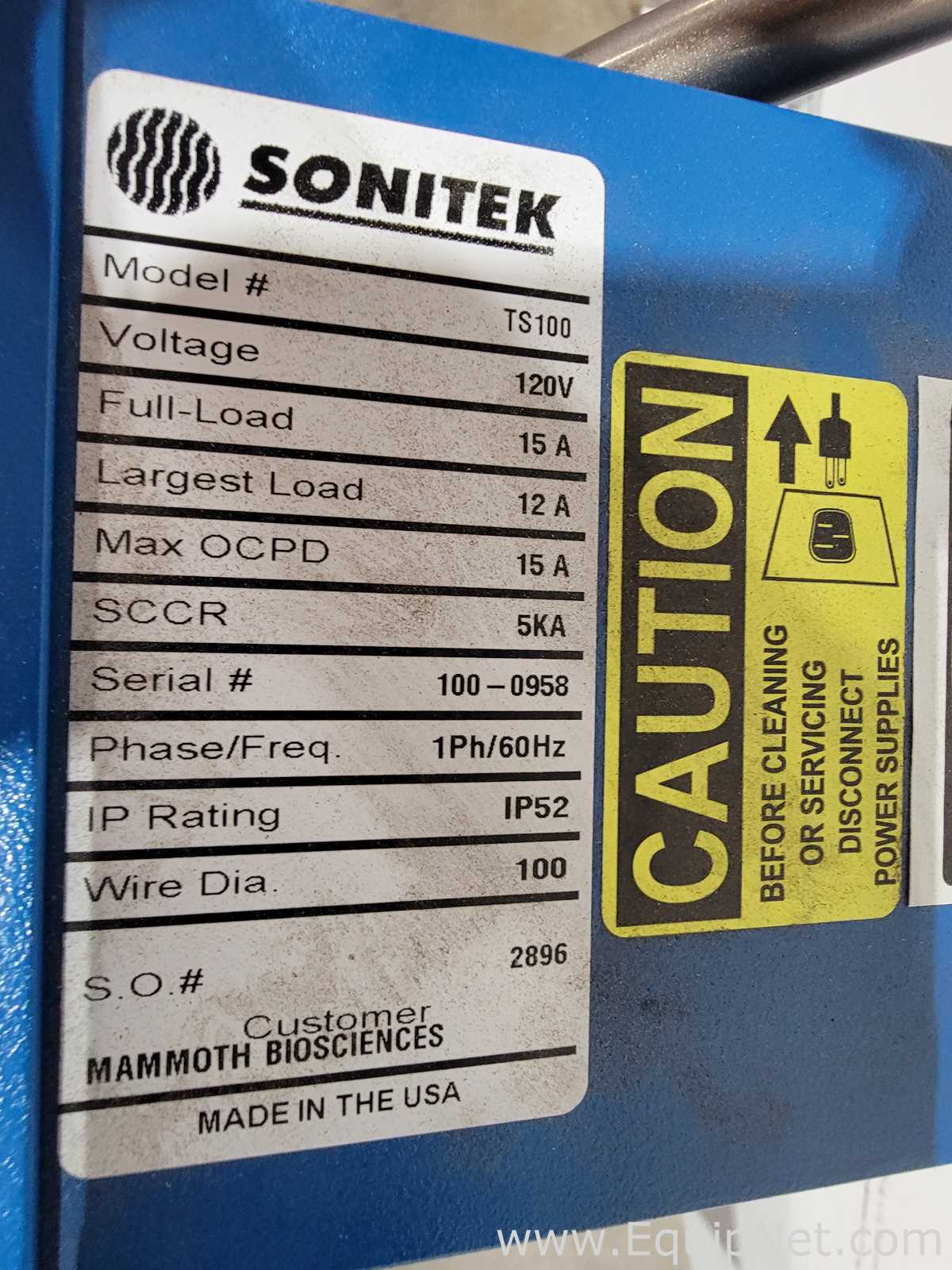 Prensa Sonitek TS100