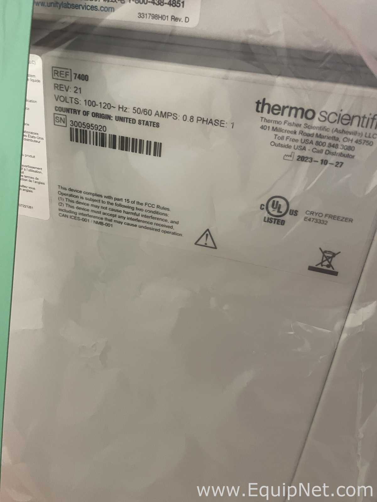 Equipamento de Apoio Criogênico Thermo Scientific 7400