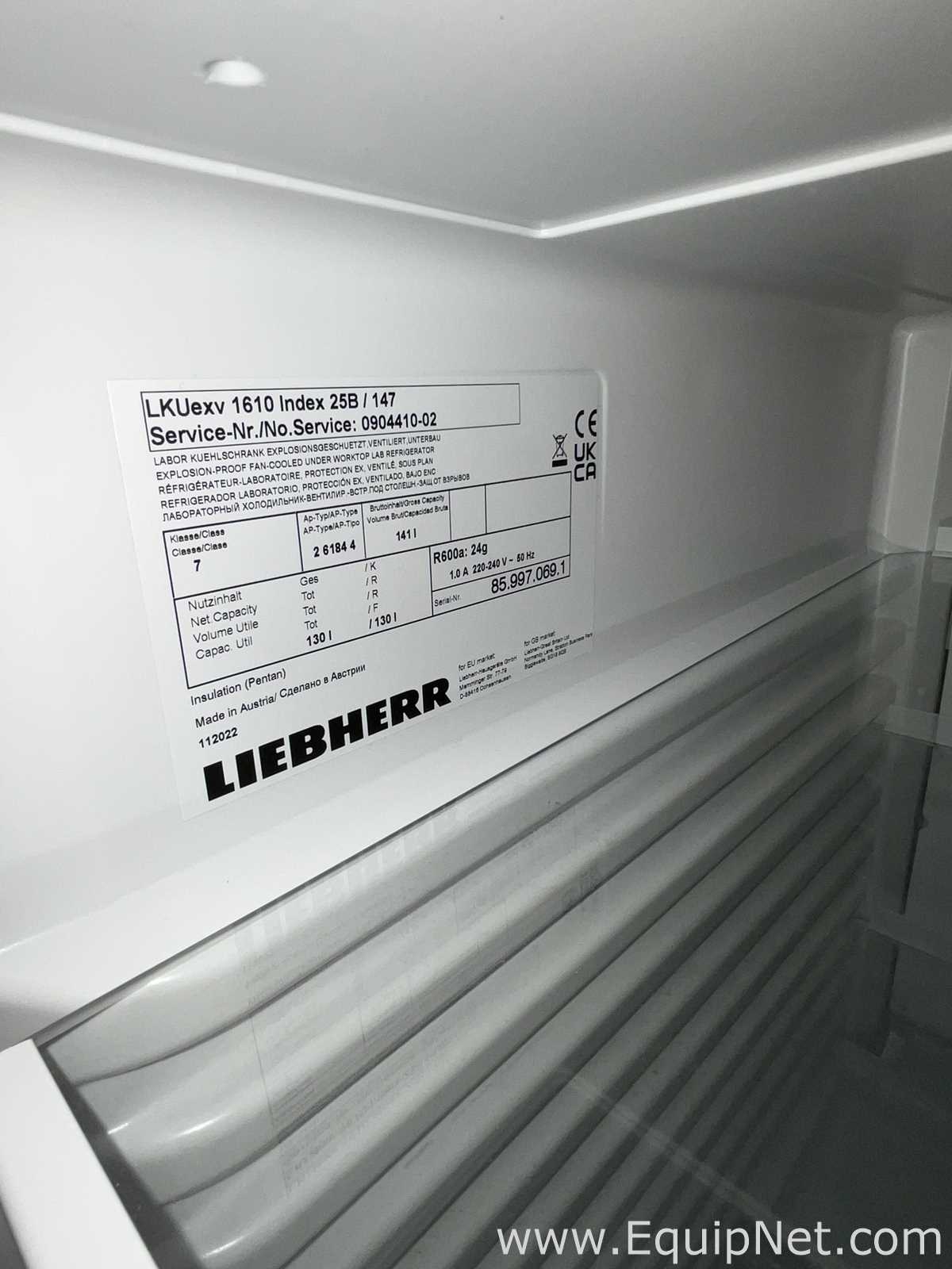 Liebherr LKUexv 1610 MediLine 130 Litre Undercounter Laboratory Refrigerator