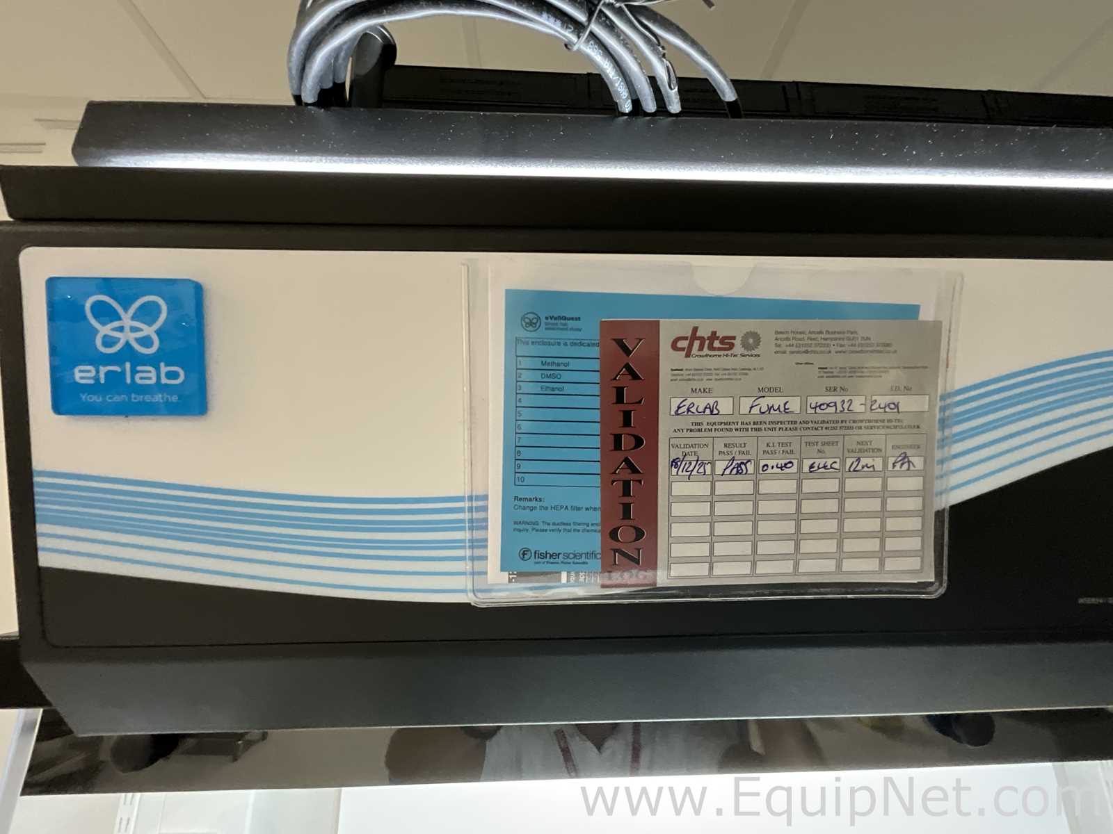 Erlab Captair 391 Smart Laboratory Bench Top Ductless Filtering Fume Hood