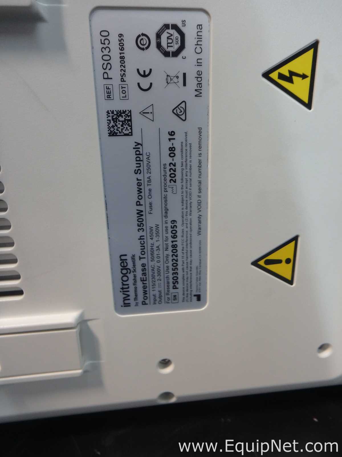 Fuente de Alimentación Invitrogen Power Ease Touch 350W
