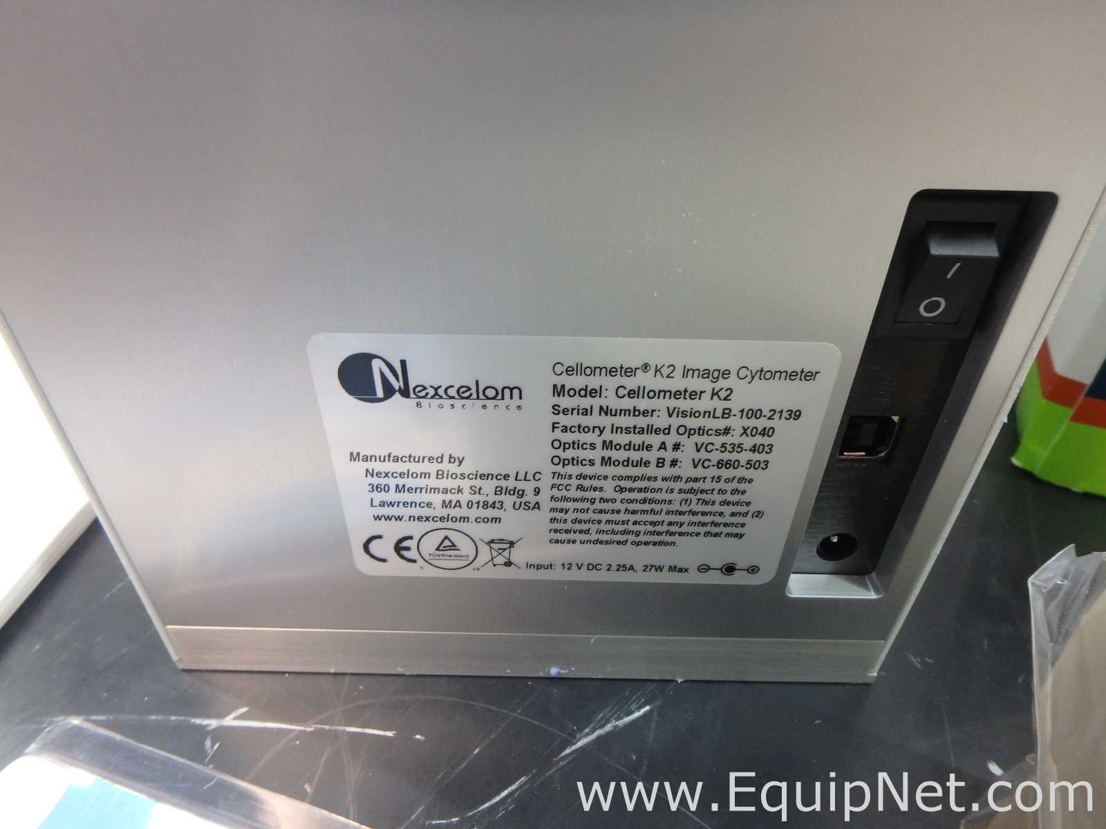 Nexcelom Bioscience Cellometer K2 Cytometer