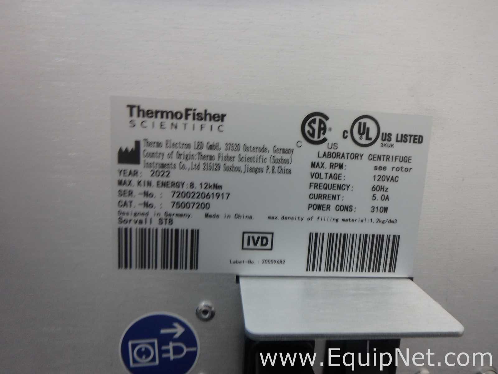 Centrífuga para laboratorio Thermo Scientific Sorvall ST8