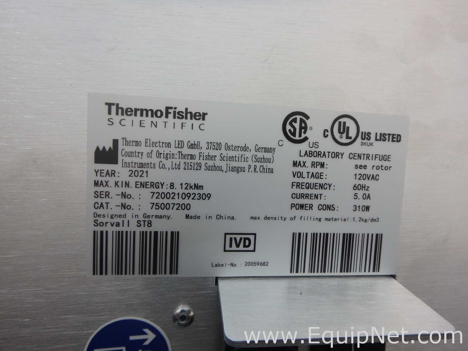 Centrífuga para laboratorio Thermo Scientific Sorvall ST8