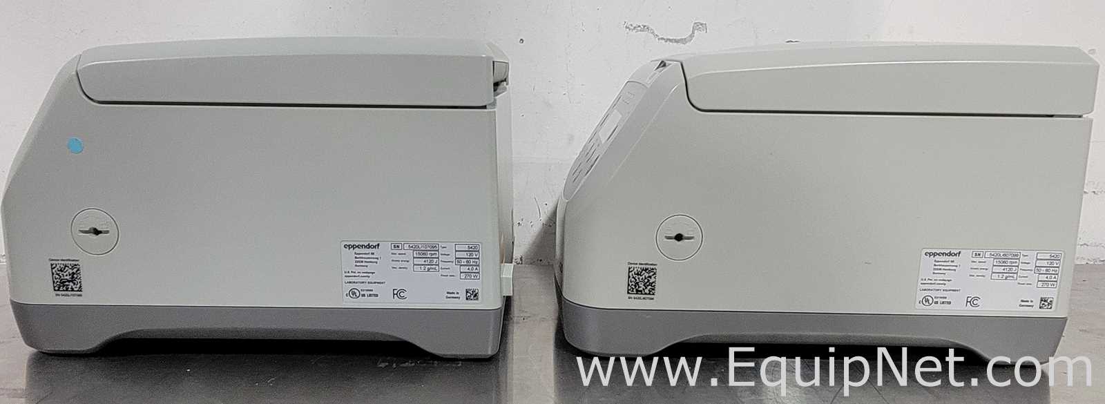 Lot of 2 Eppendorf 5420 Laboratory Centrifuge with FA-24X2 Rotor