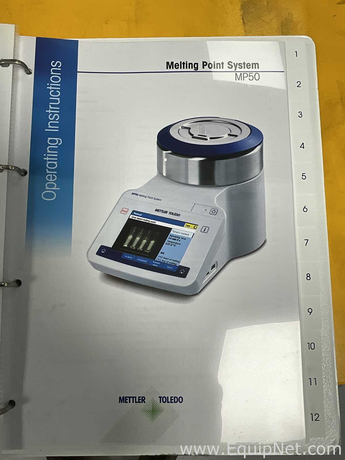 Mettler Toledo MP50 Melting Point System with Capillary Tubes