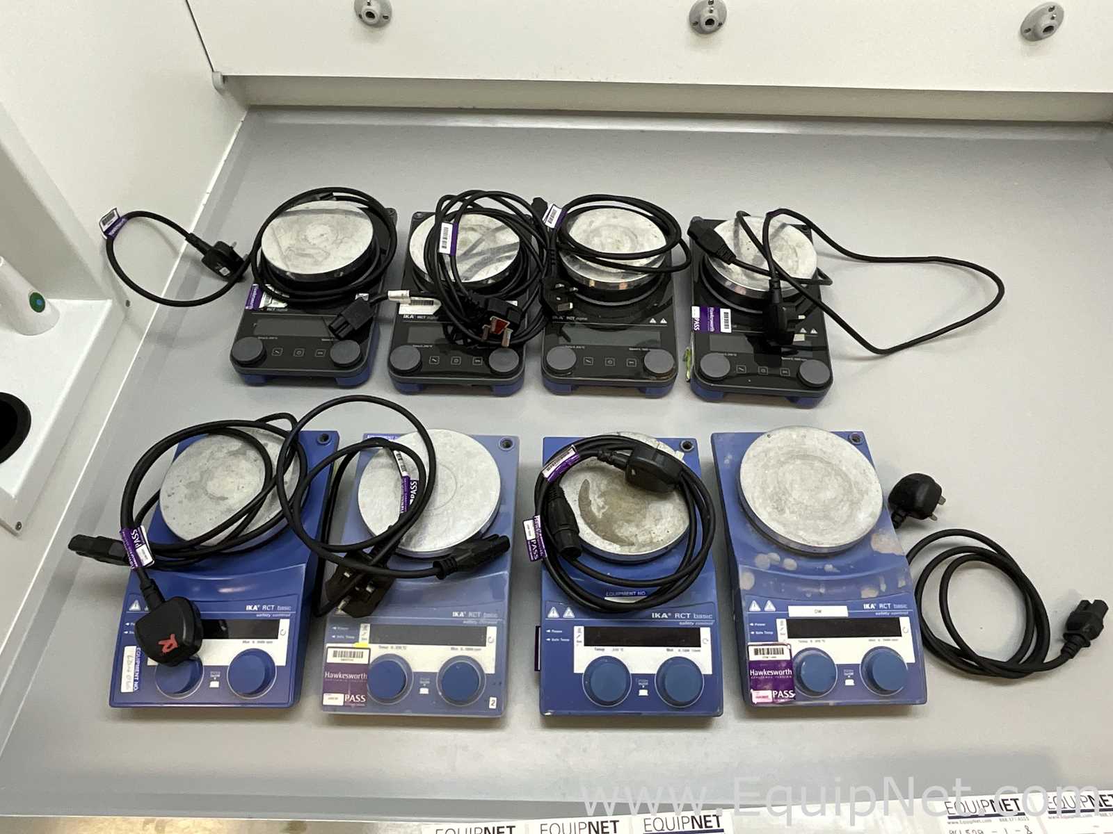 lote de  8 Agitador e Placa de Aquecimento IKA RCT BASIC