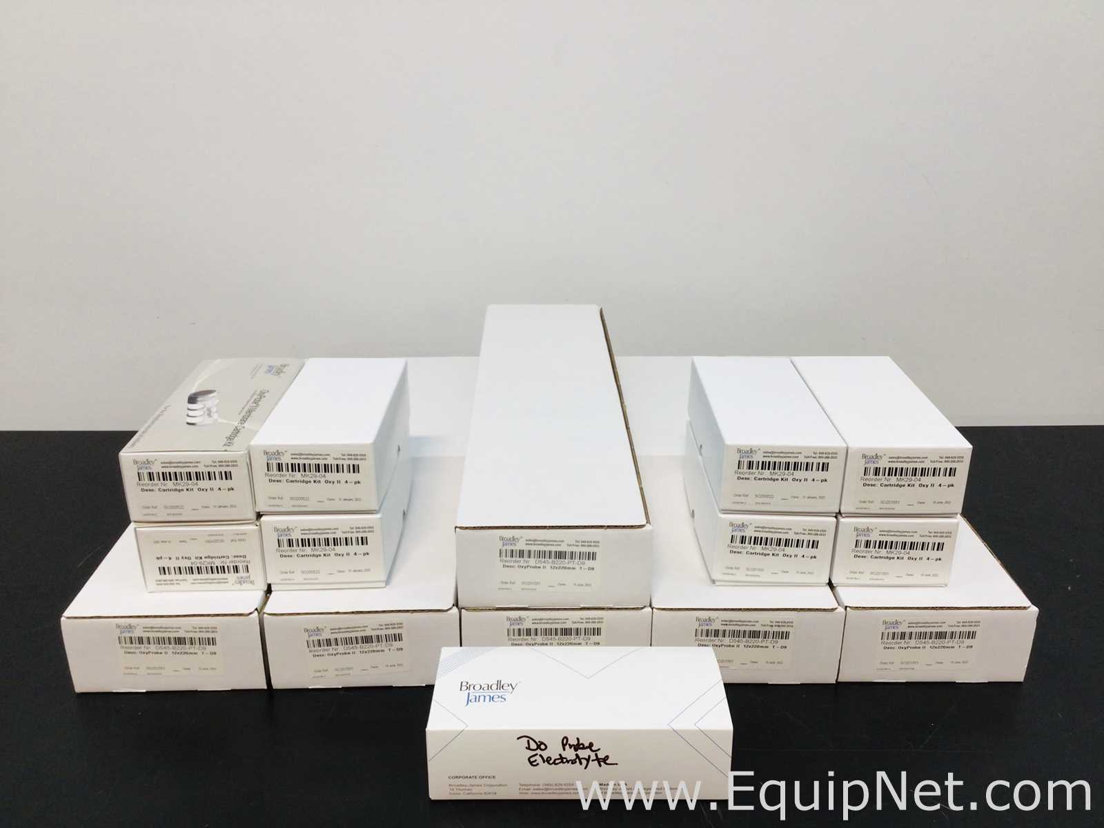 Lot Of 6 Broadley James D545-B220-PT-D9 OxyProbe II Dissolved Oxygen Sensor
