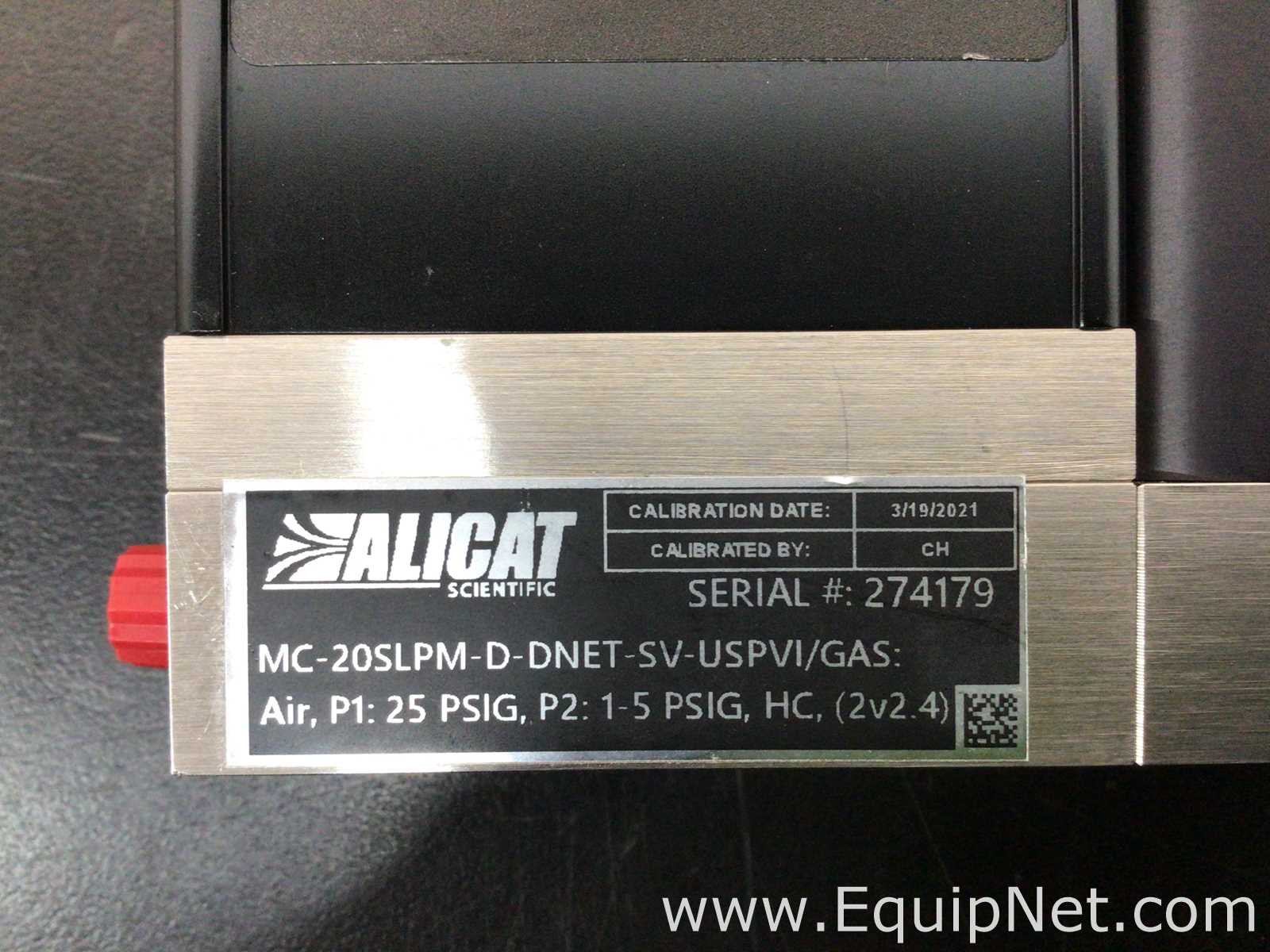Alicat Scientific MC-20SLPM-D-DNET-SV-USPVI/GAS Mass Flow Controller