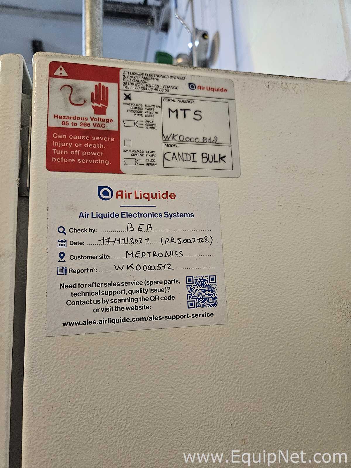 Máquinas de Processos Diversas Air Liquide Electronics Systems Candi Bulk