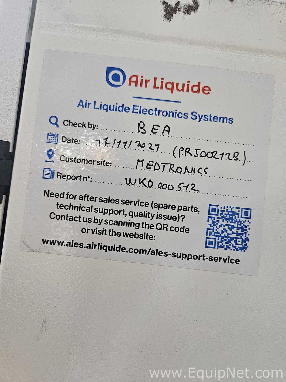 Máquinas de Processos Diversas Air Liquide Electronics Systems Candi Bulk