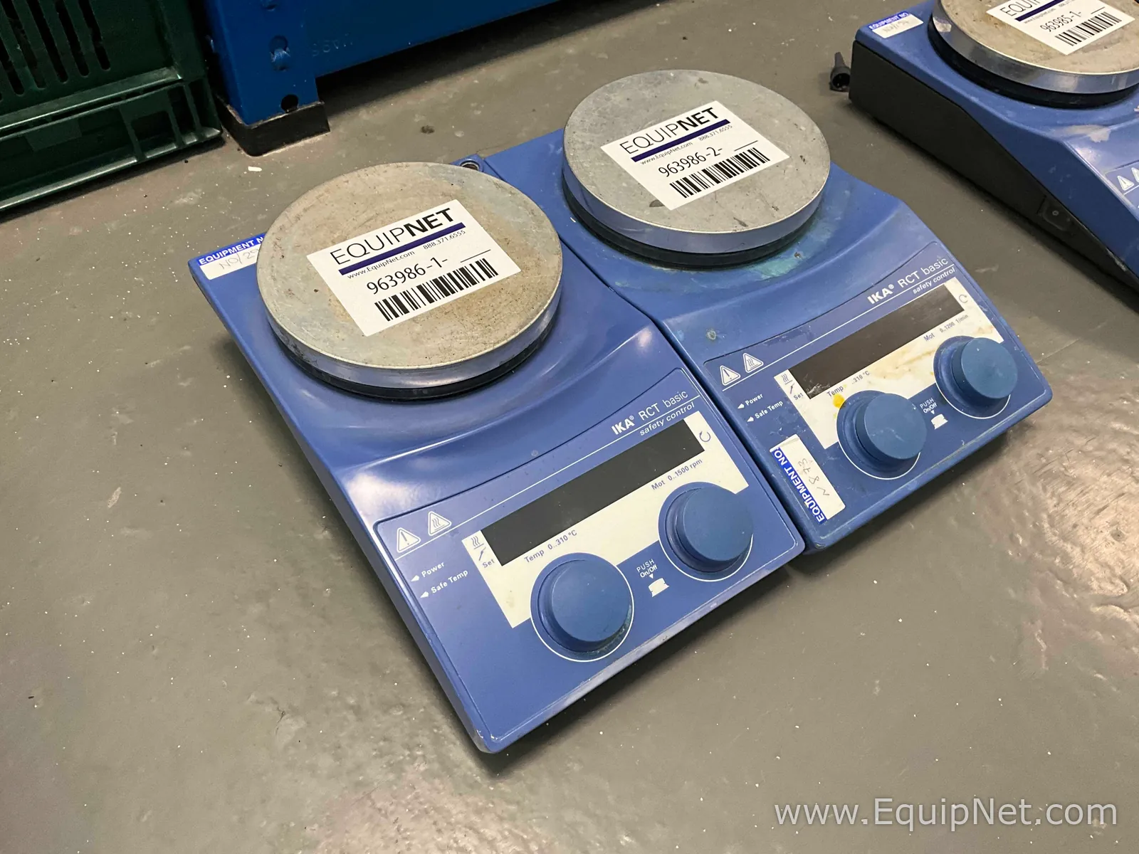 Lot of 2 Off IKA RCT BASIC Hot Plate Magnetic Stirrers