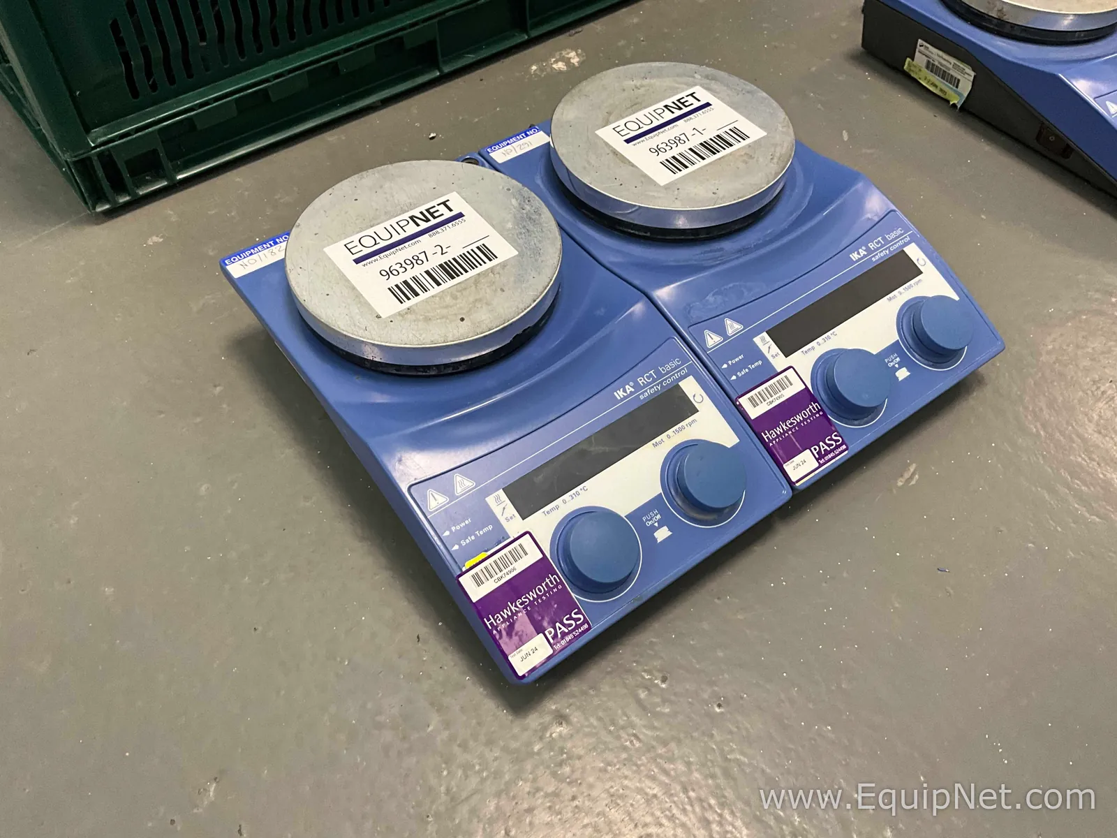 Lot of 2 Off IKA RCT BASIC Hot Plate Magnetic Stirrers