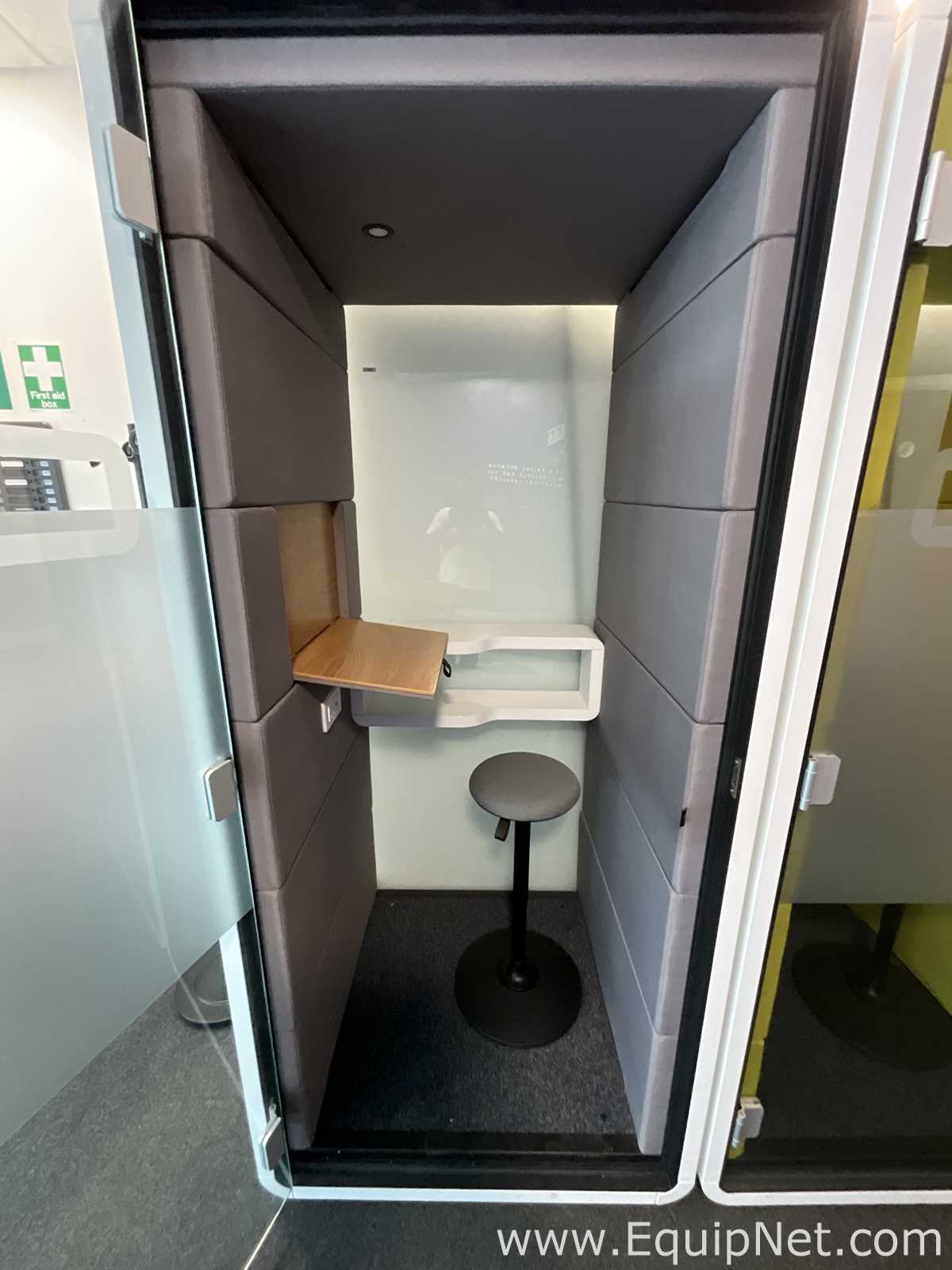 Hushoffice Single Person Acoustic Pod Sit Stand Workstation