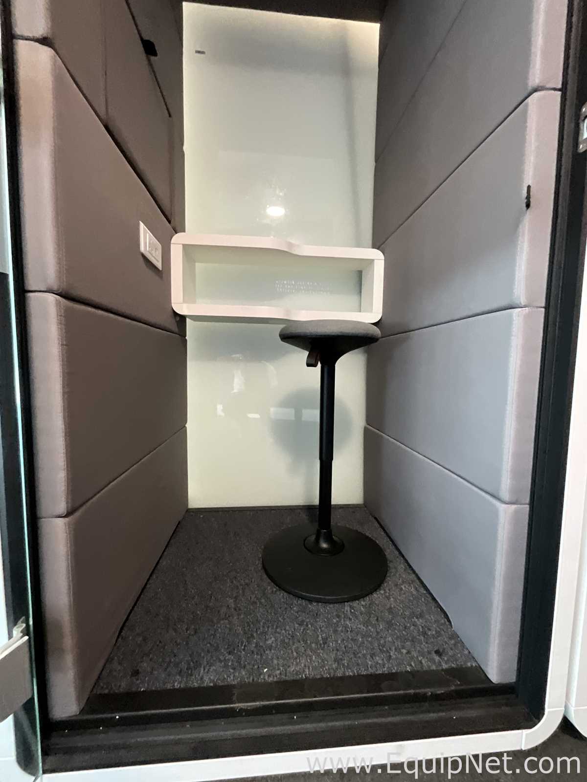 Hushoffice Single Person Acoustic Pod Sit Stand Workstation