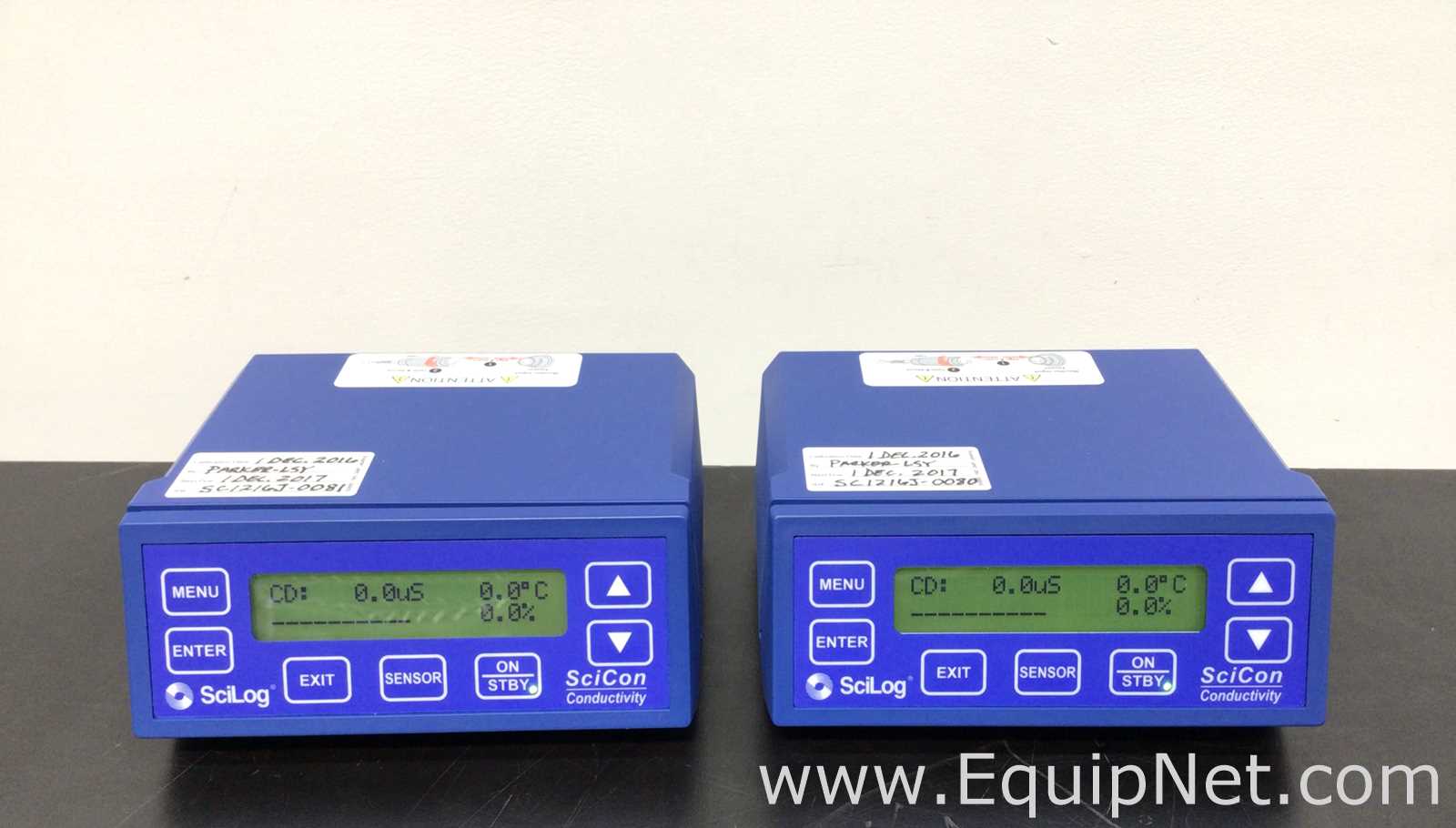 Lot Of 2 SciLog SciCon Conductivity Meter