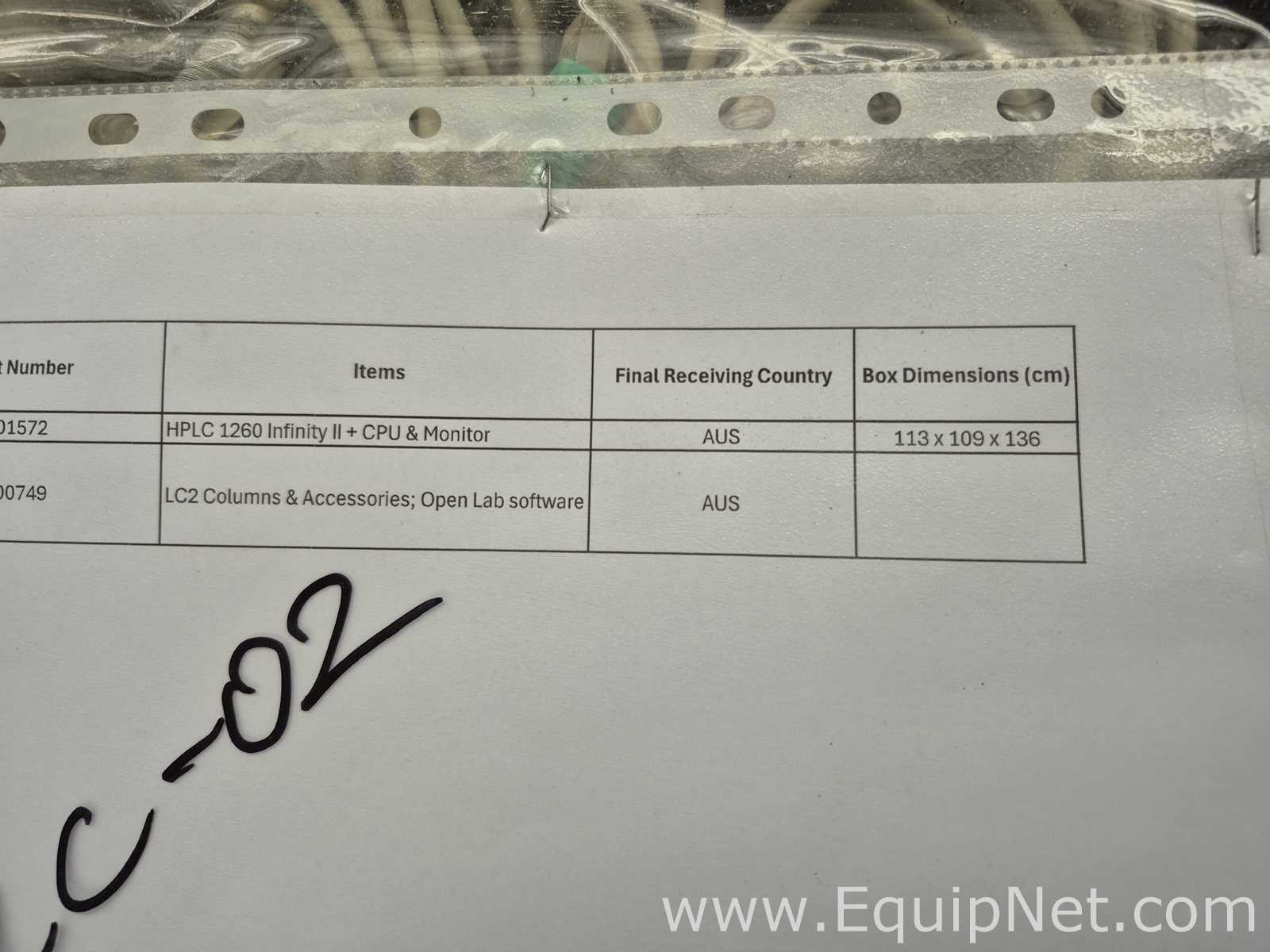 Agilent Technologies 1260 Infinity II witn Computer and Accessories - HPLC-02