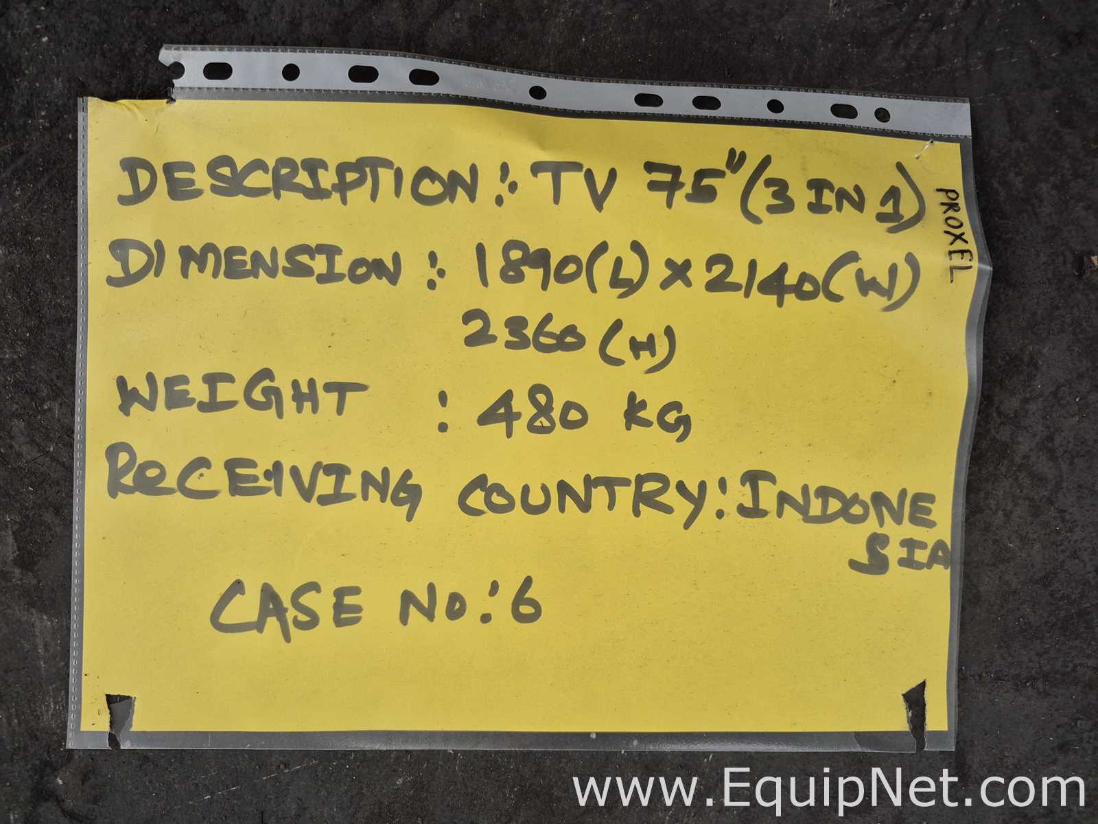 Lot of Three TV 75 Inches - Case No6