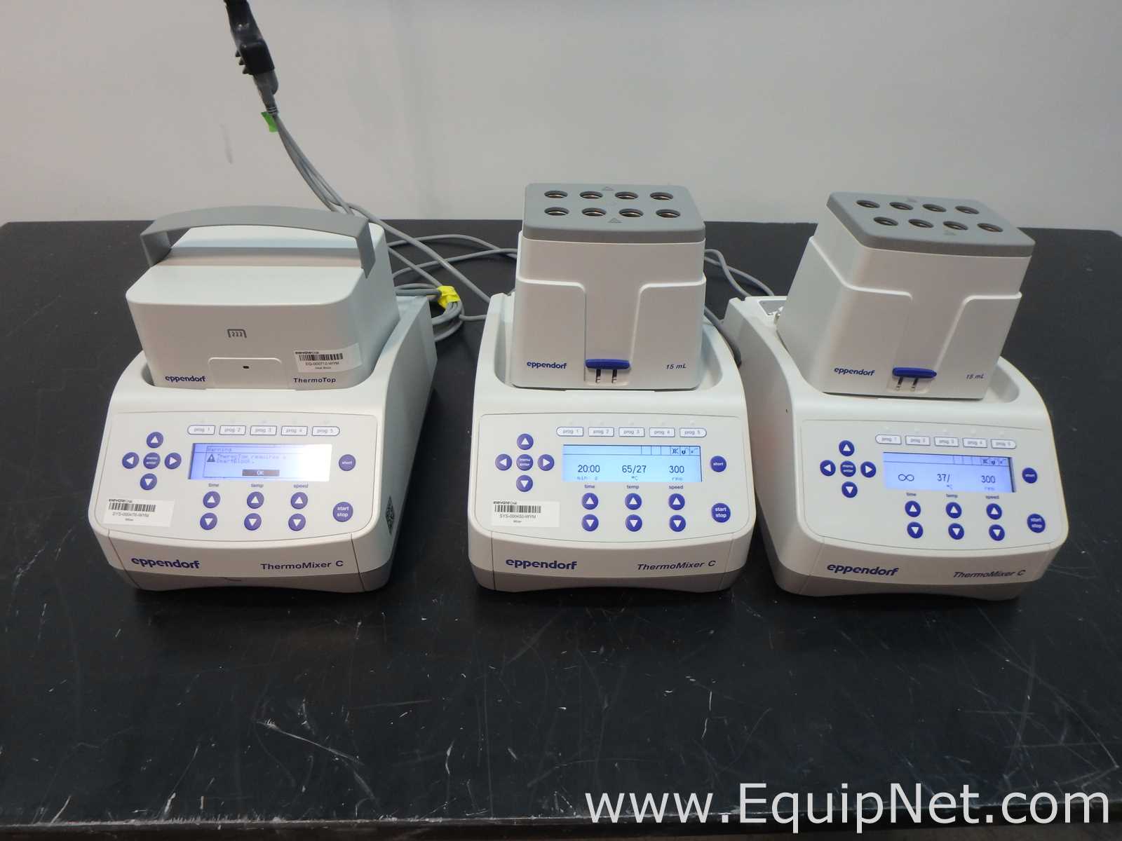 Lote de 3 Mezclador de Laboratorio Eppendorf Thermomixer C