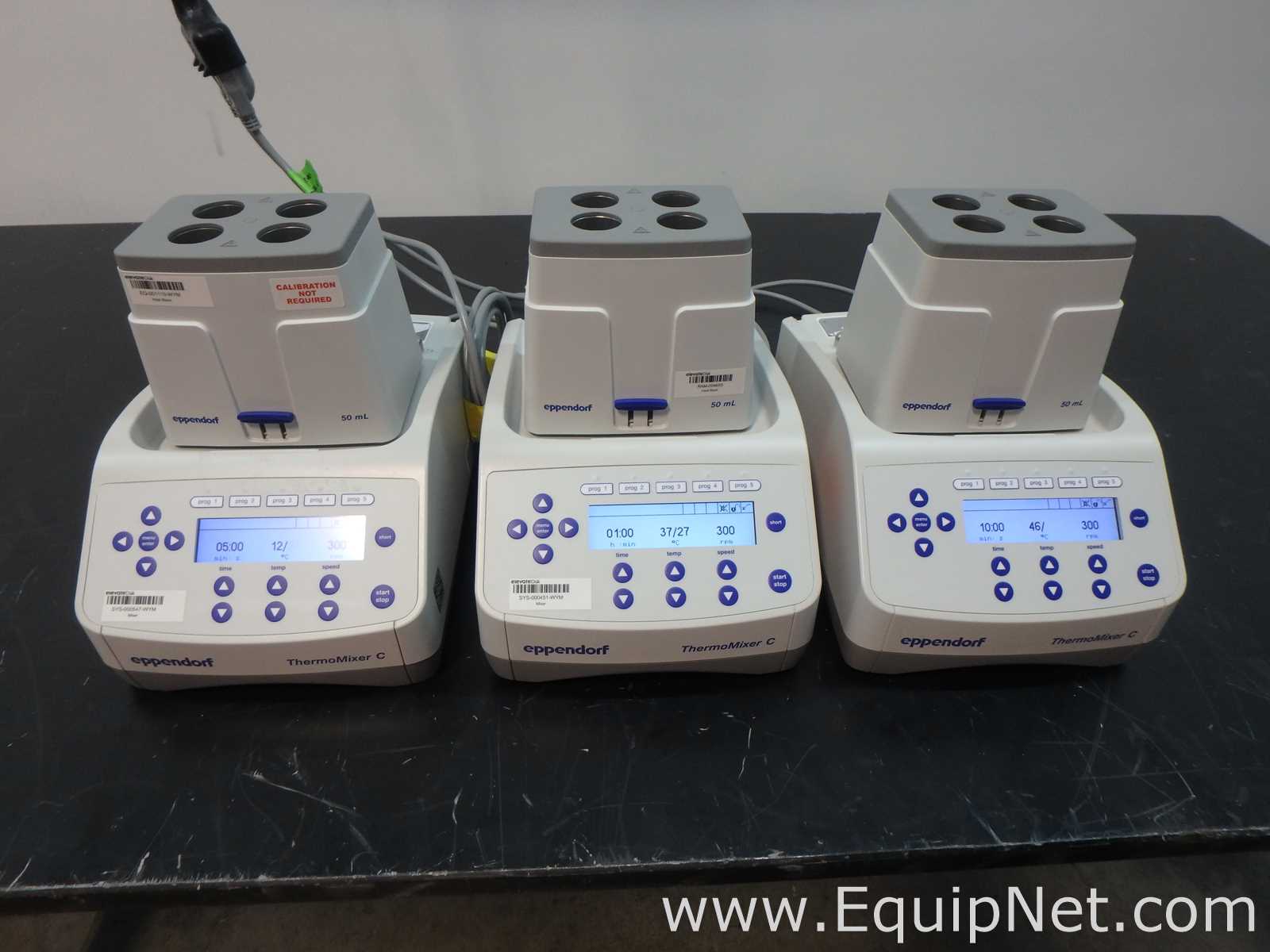 Lote de 3 Mezclador de Laboratorio Eppendorf Thermomixer C