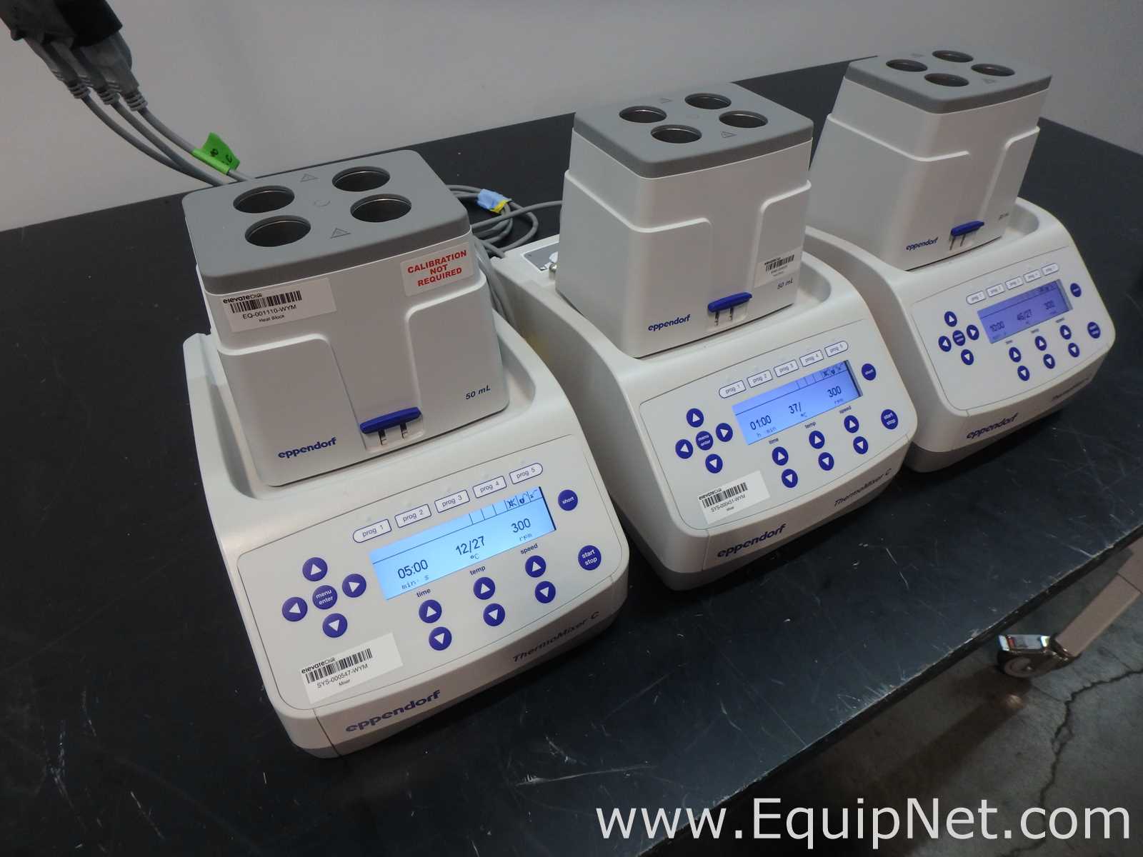 Lote de 3 Mezclador de Laboratorio Eppendorf Thermomixer C