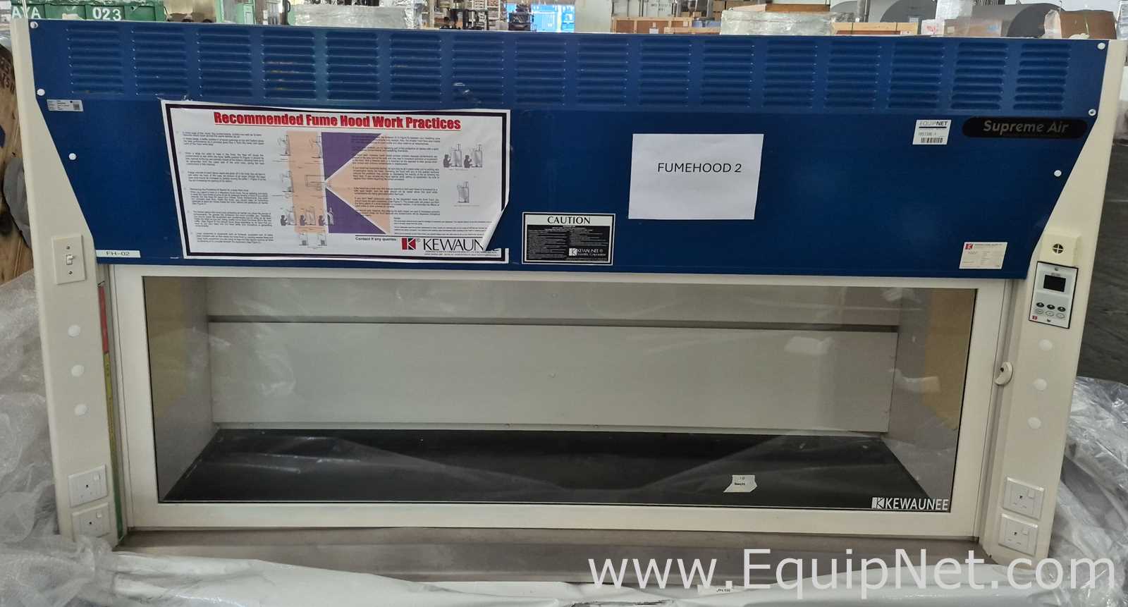 Kewaunee H05G5496-00M78 Supreme Air Fume Hood - Lab Crate No 13