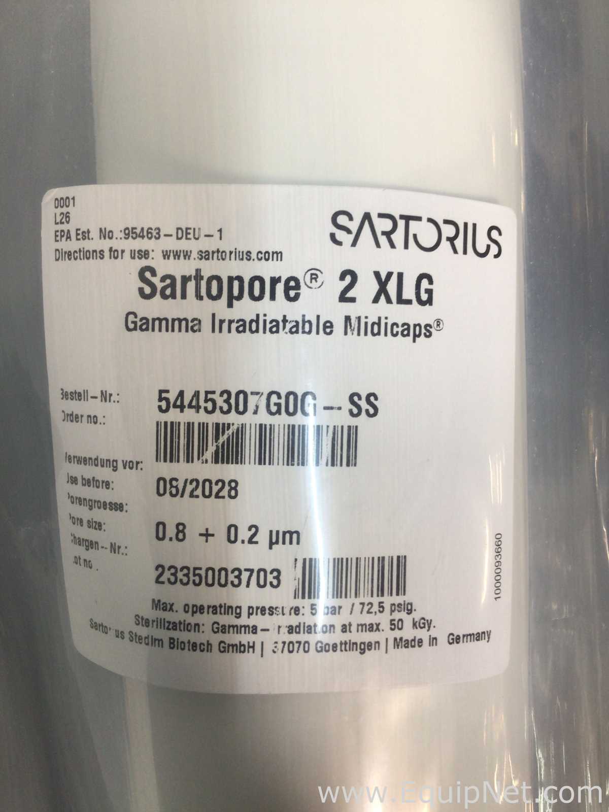 Sartorius Sartopore 2 XLG Gamma Irradiatable Midicaps