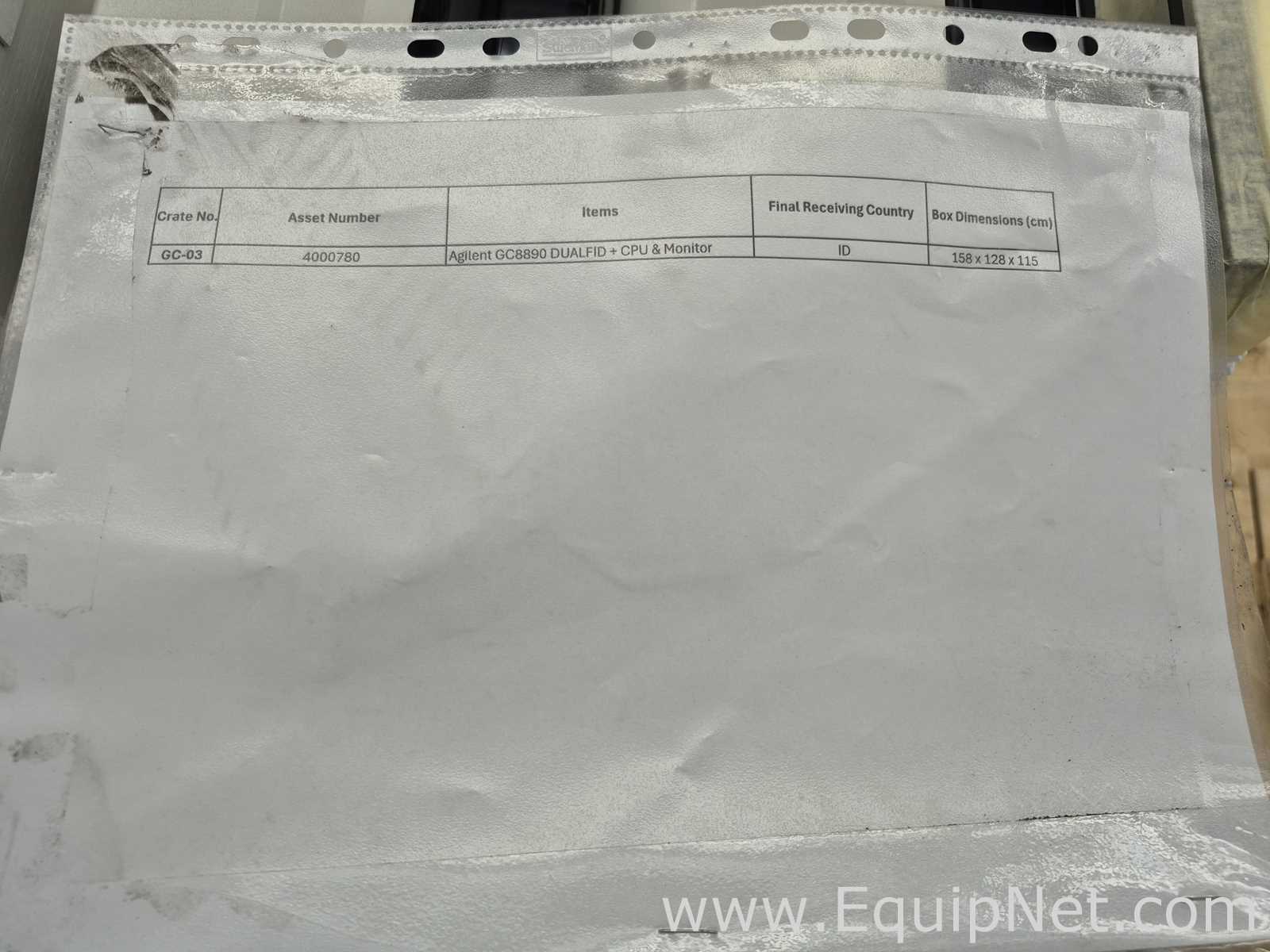 Agilent Technologies 8890 Gas Chromatographs with CPU and Monitor - GC-03