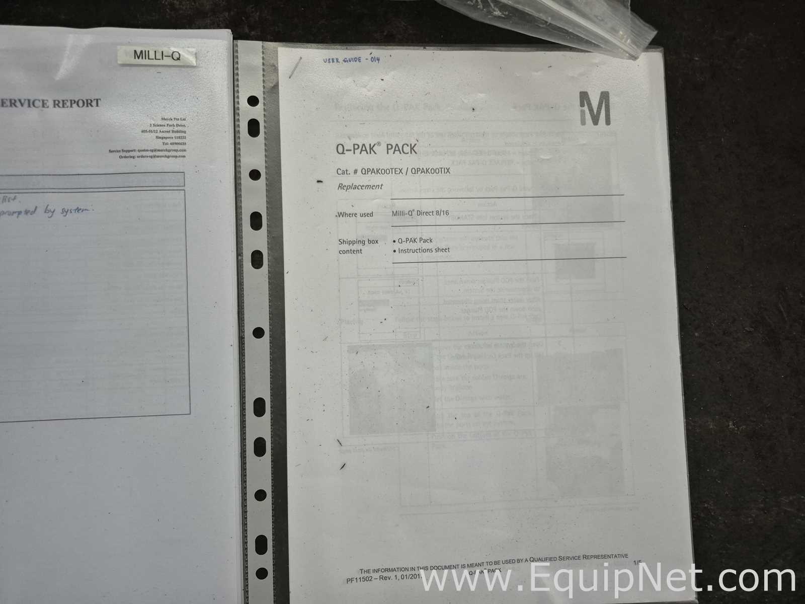 Merck Milli Q Direct with Reservoir Tank and Accessories - Lab Crate No 4