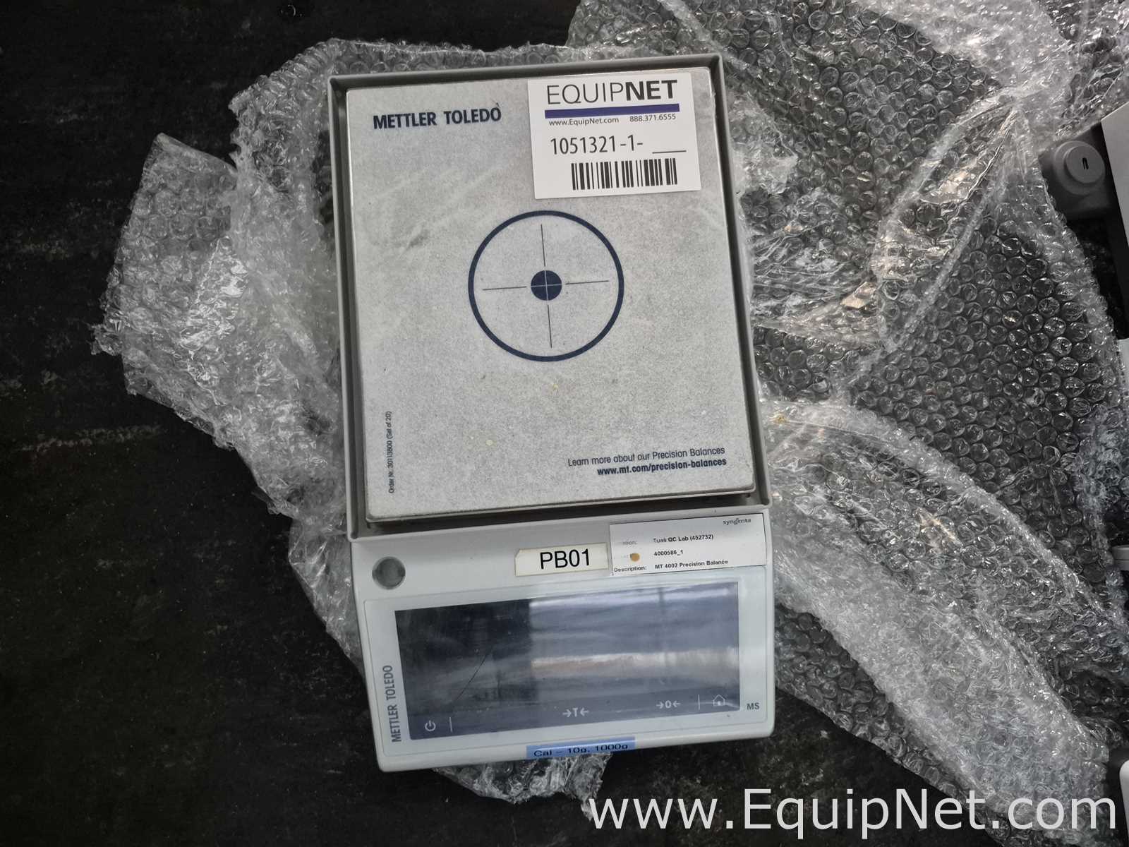 Mettler Toledo MS4002TSDR/00 Scale - Lab Crate No 4