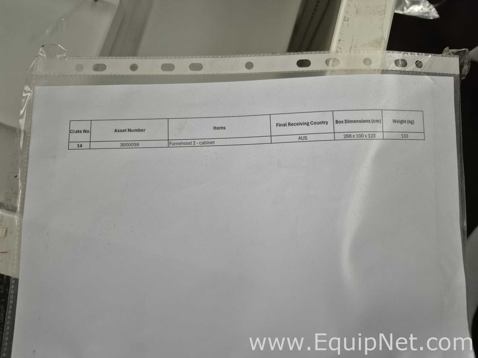 Fumehood 2 - Storage Cabinet - Lab Crate No 14