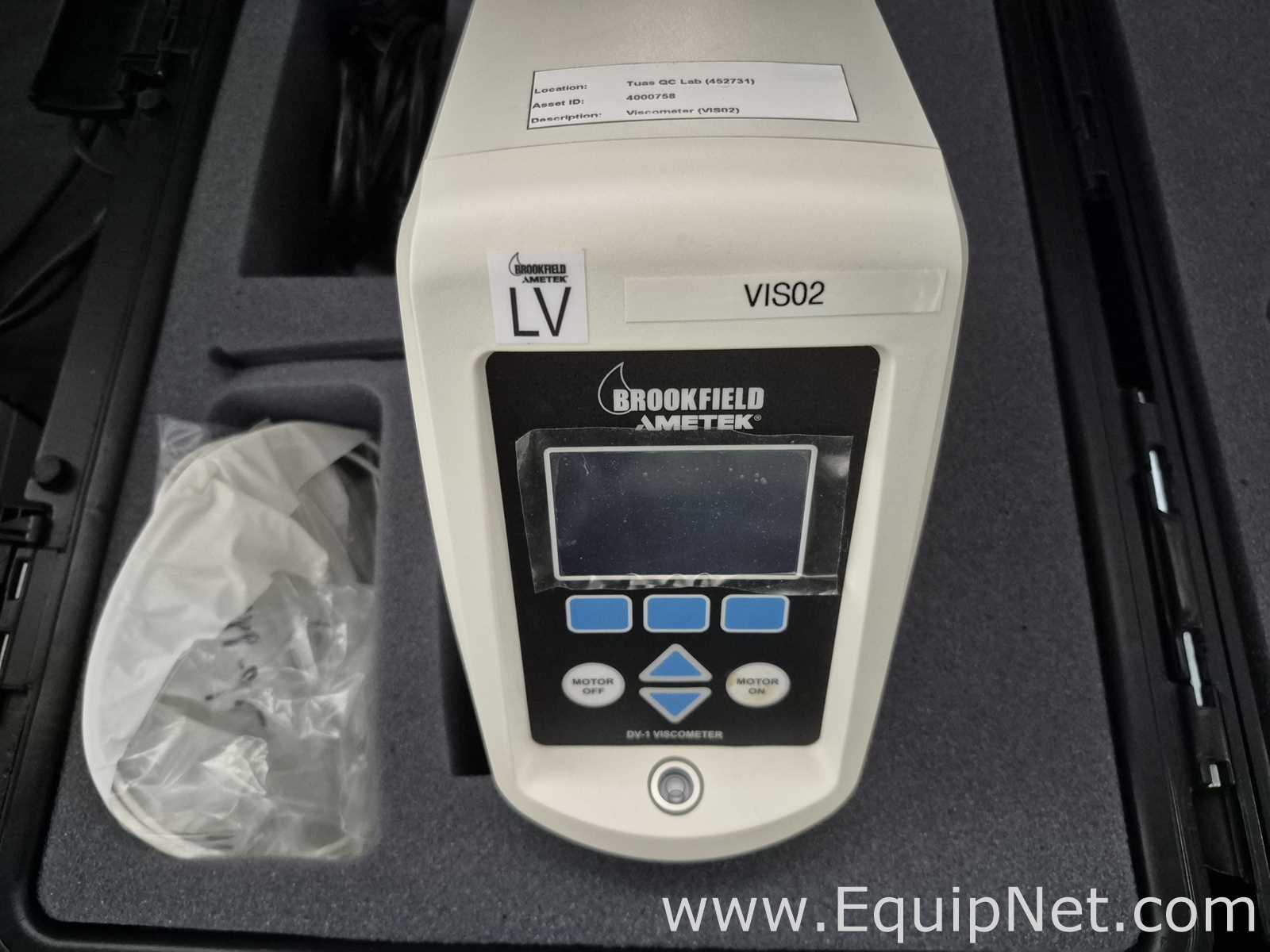 Brookfield Ametek DV-1 Viscometer with Accessories - Lab Crate No 4