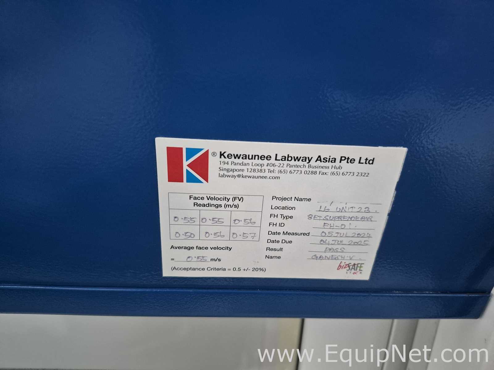 Kewaunee Scientific Supreme Air Laboratory Fume Hood - Lab Crate Mo 11