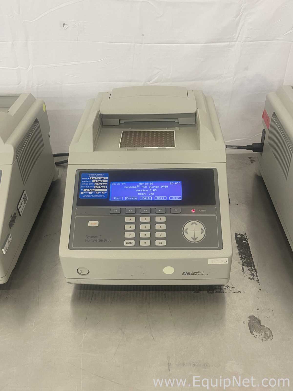 Lot of 3 Applied Biosystems Gene Amp 9700 PCR Systems