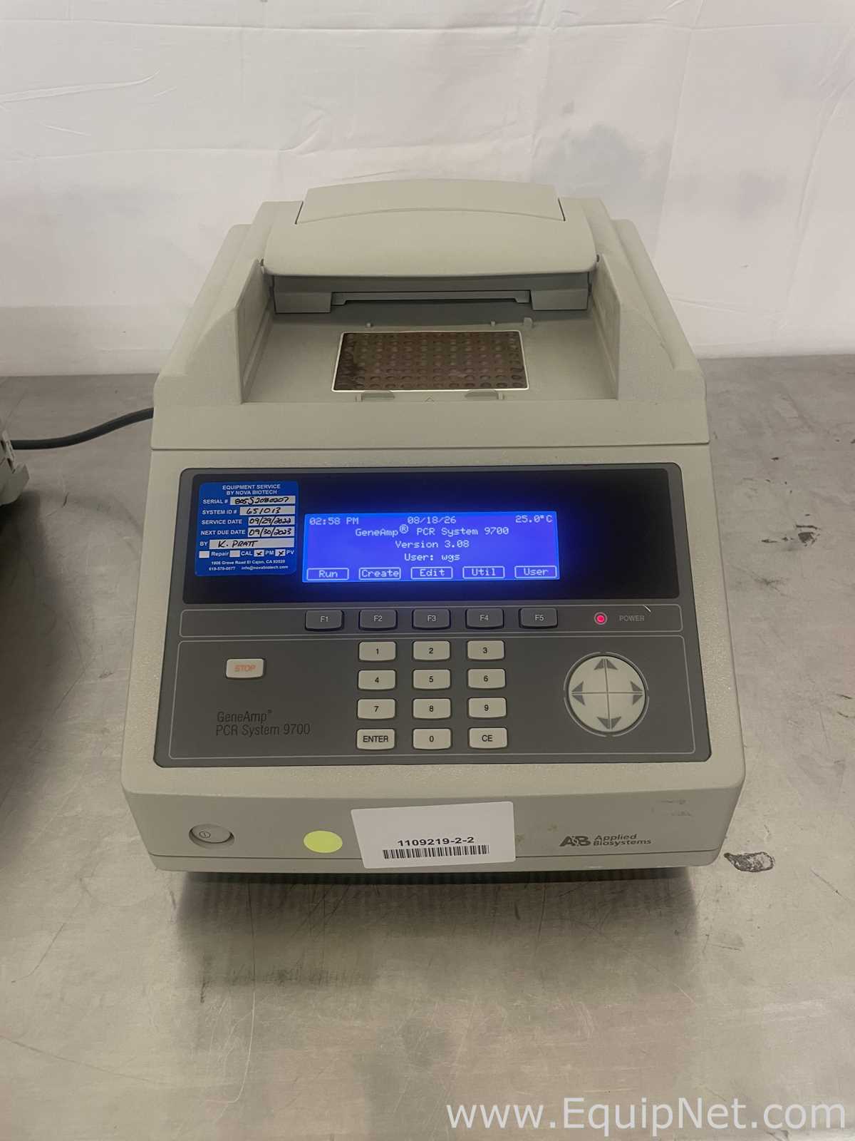 Lot of 2 Applied Biosystems Gene Amp 9700 PCR Systems