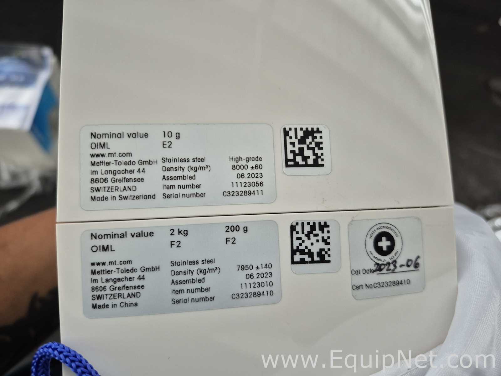 Lote de  Pesas de Calibración Mettler Toledo Requisitos de aire  