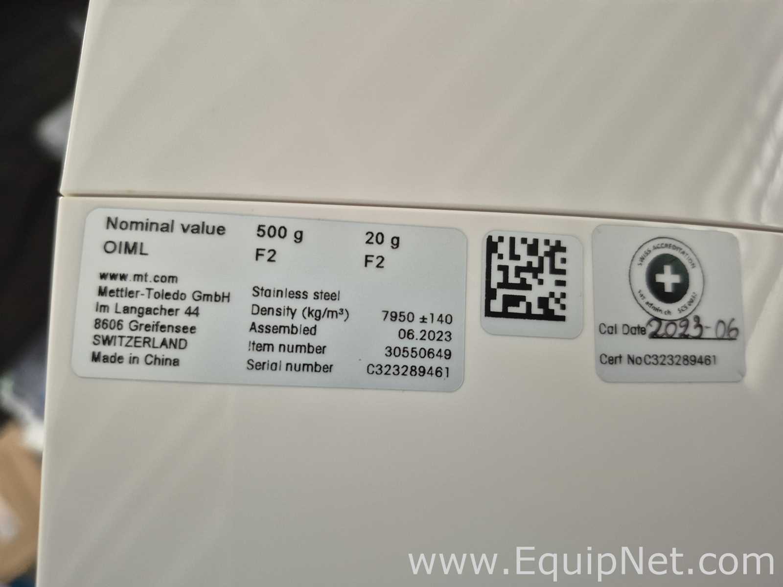 Lote de  Pesas de Calibración Mettler Toledo Requisitos de aire  