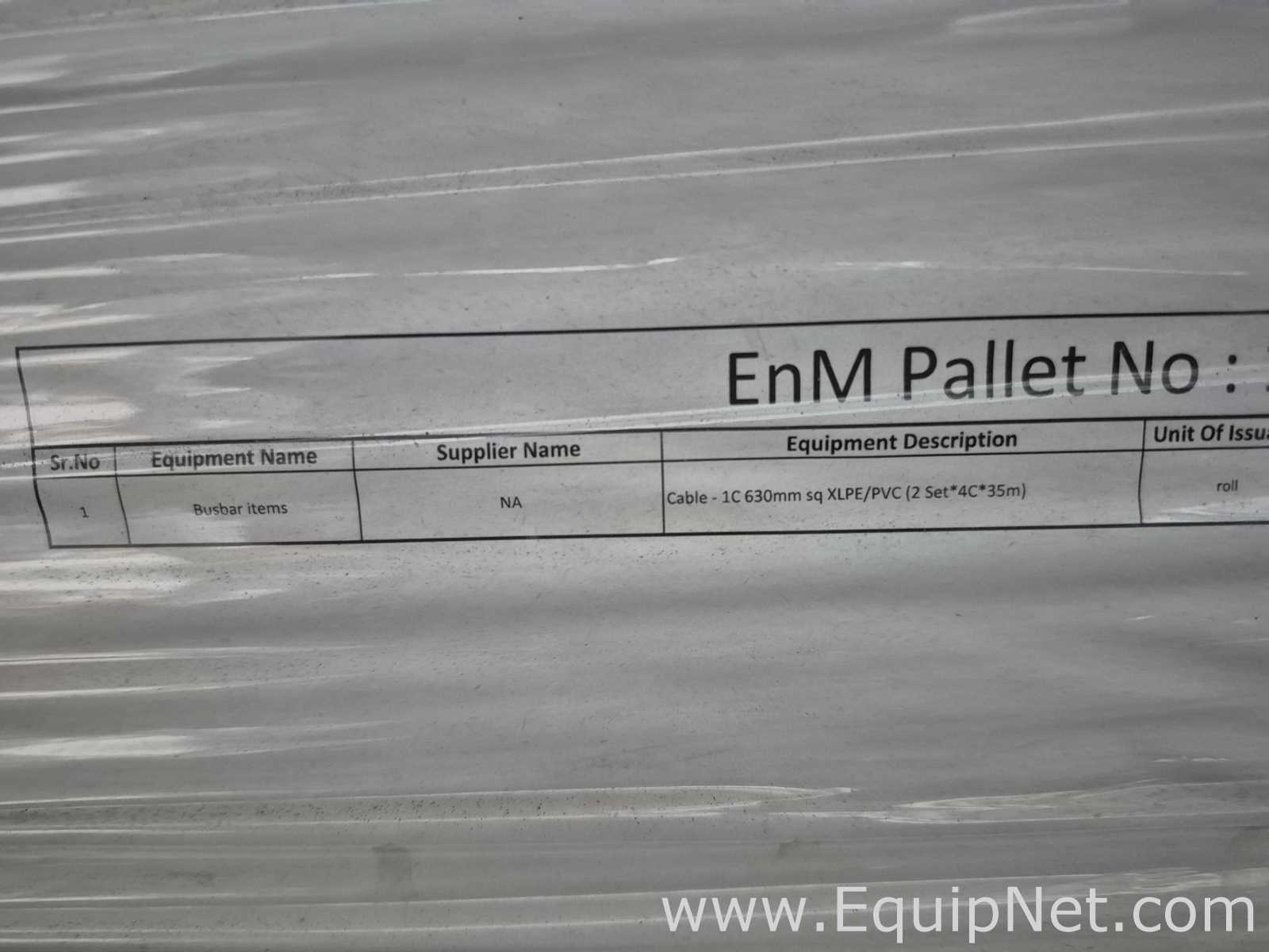Cable 1C 630mm sq XLPE-PVC - Pallet No 113