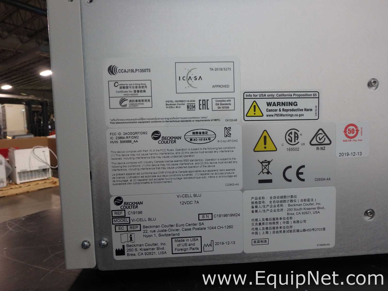 Beckman Coulter Vi-Cell BLU Cell Viability Analyzer