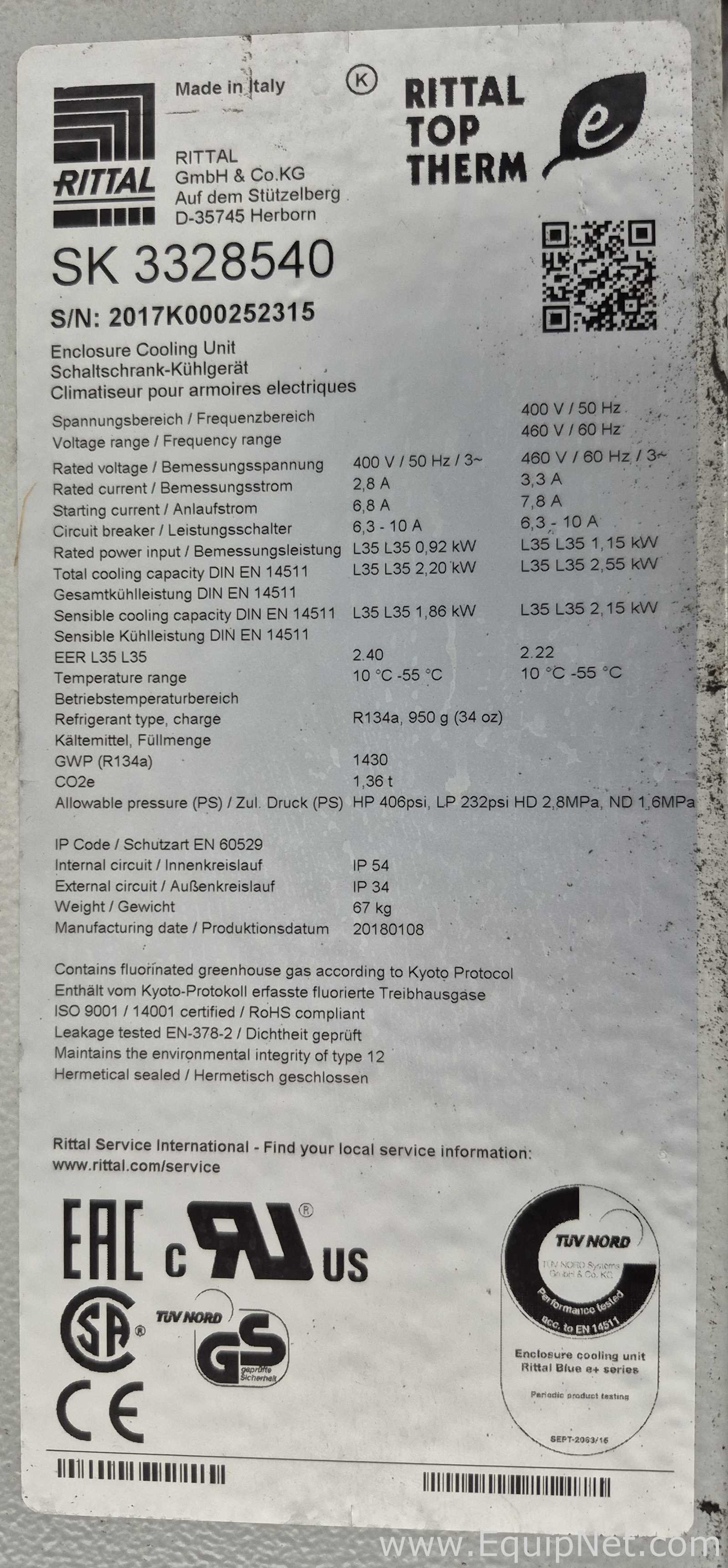Linhas de lote de   Caixa Elétrica Rittal GmbH 