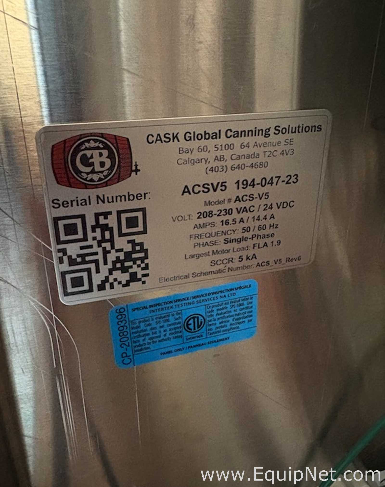 Cask ACS V5 Can Filler and Seamer with Chart Nitrogen Doser