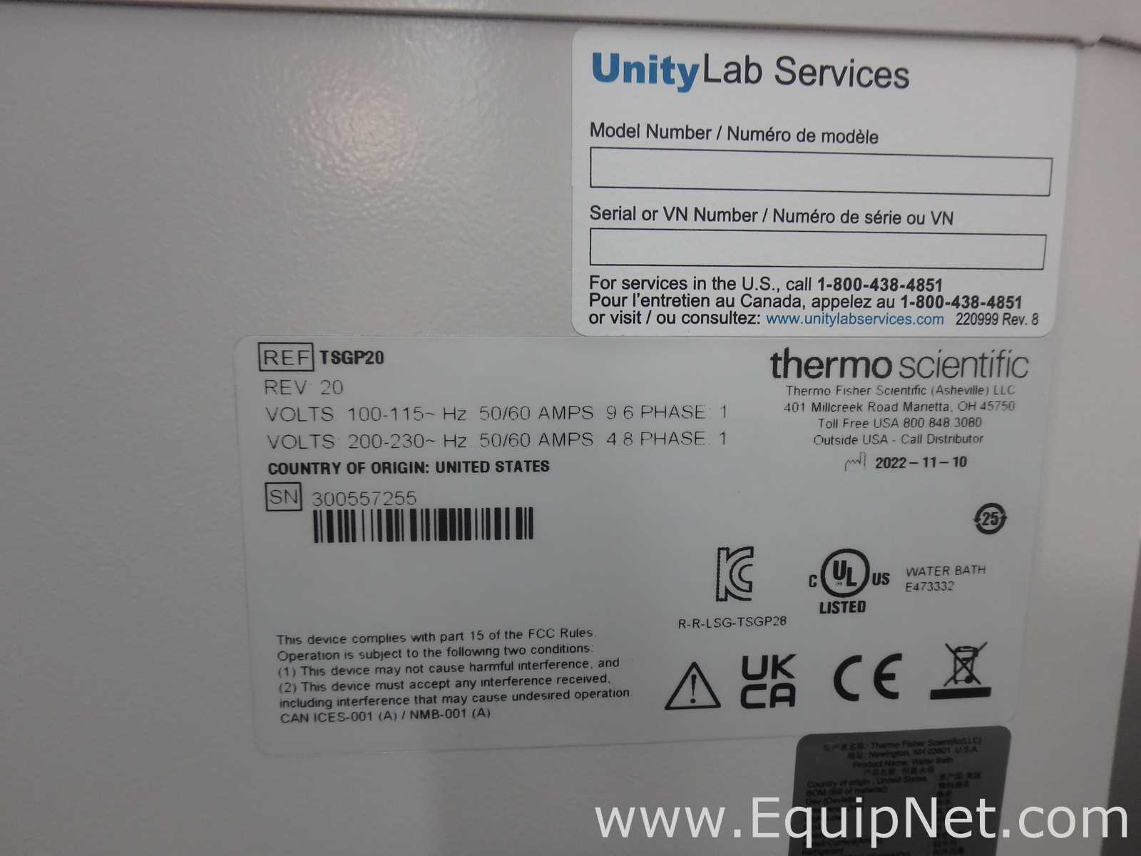 Thermo Scientific TSGP20 Waterbath