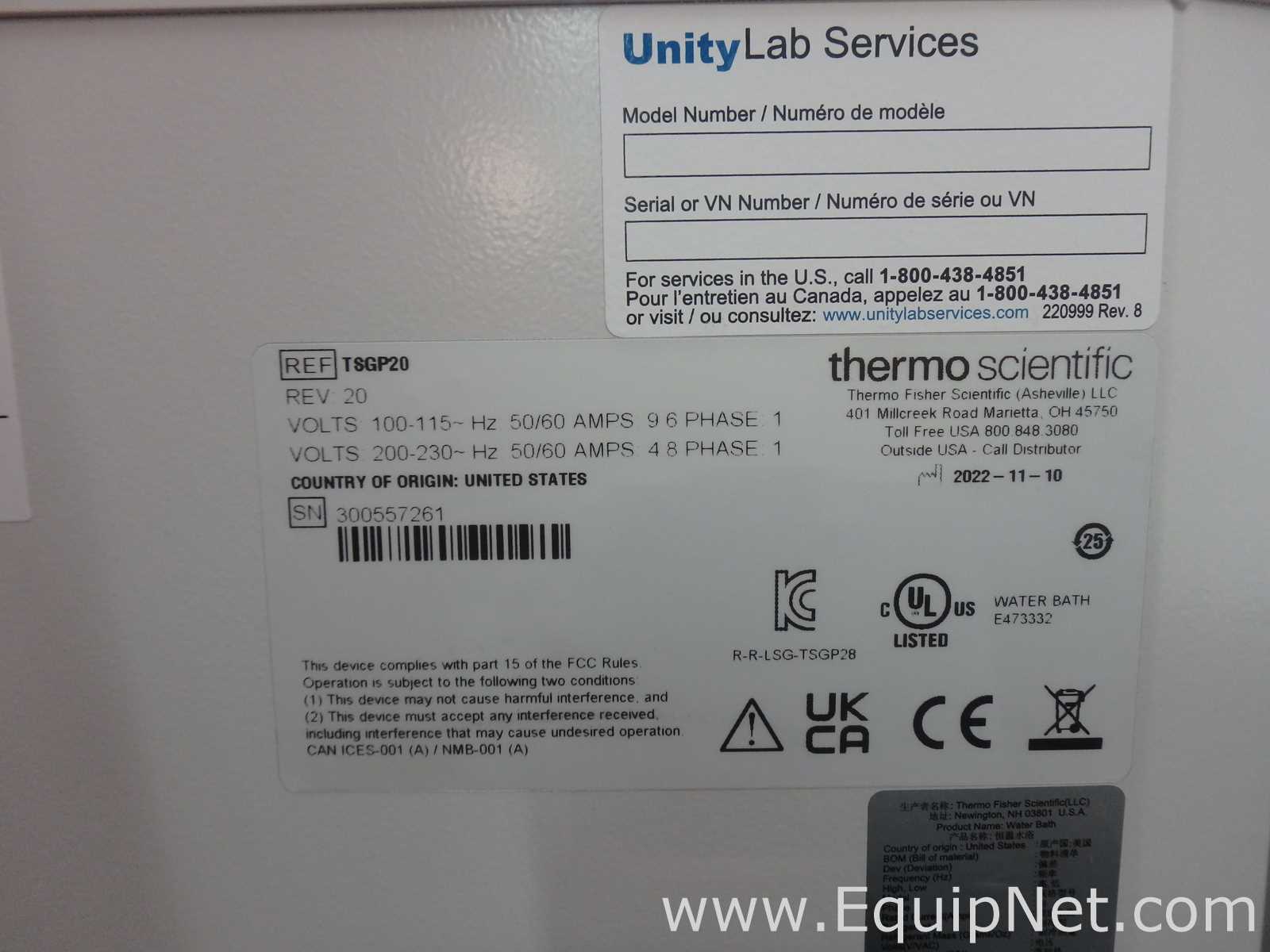 Thermo Scientific TSGP20 Waterbath