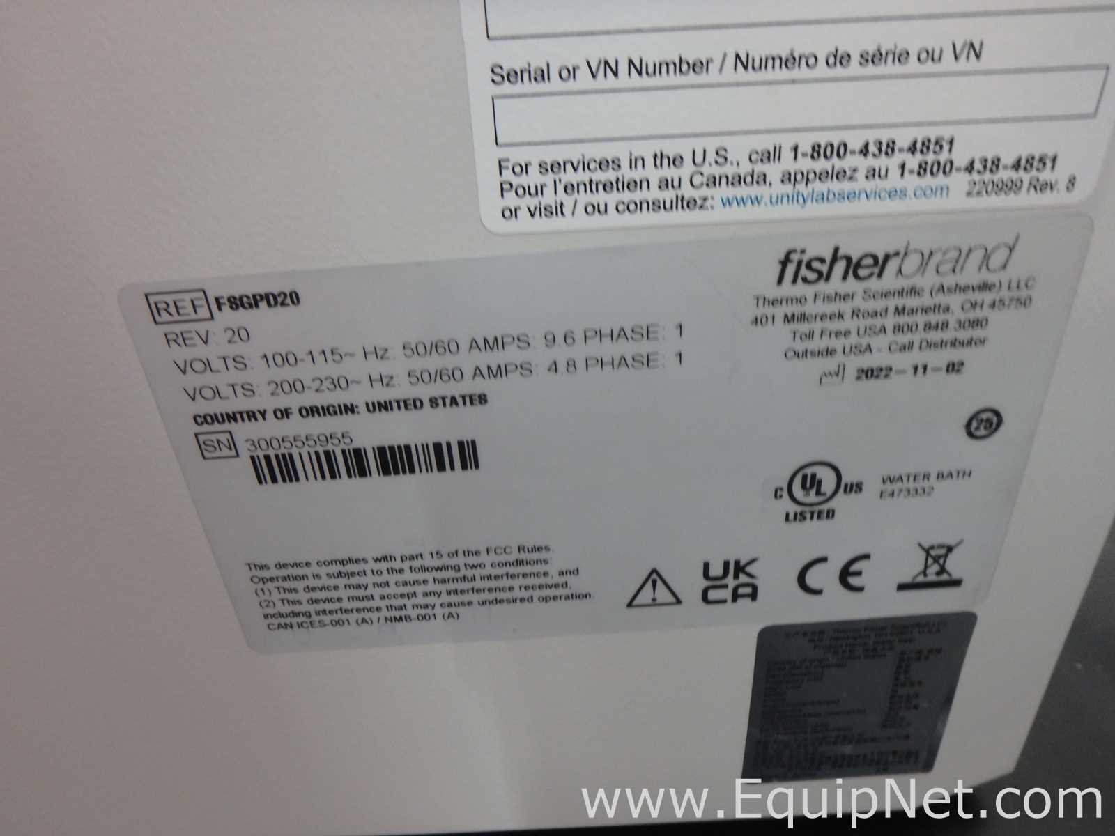 Fisher Scientific GPD20 Waterbath