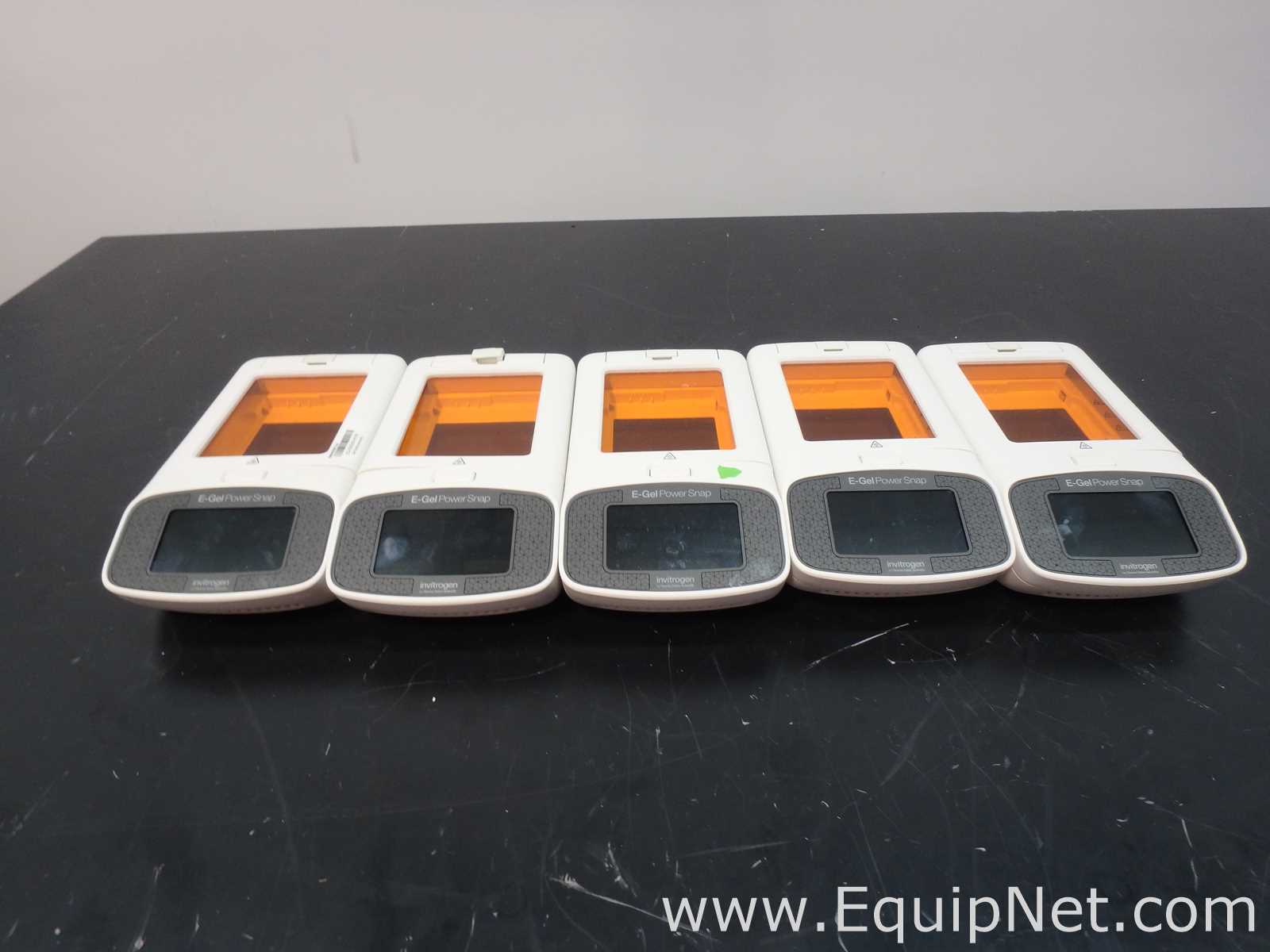Lot of 5 Invitrogen E-GEL Power Snap Electrophoresis Devices