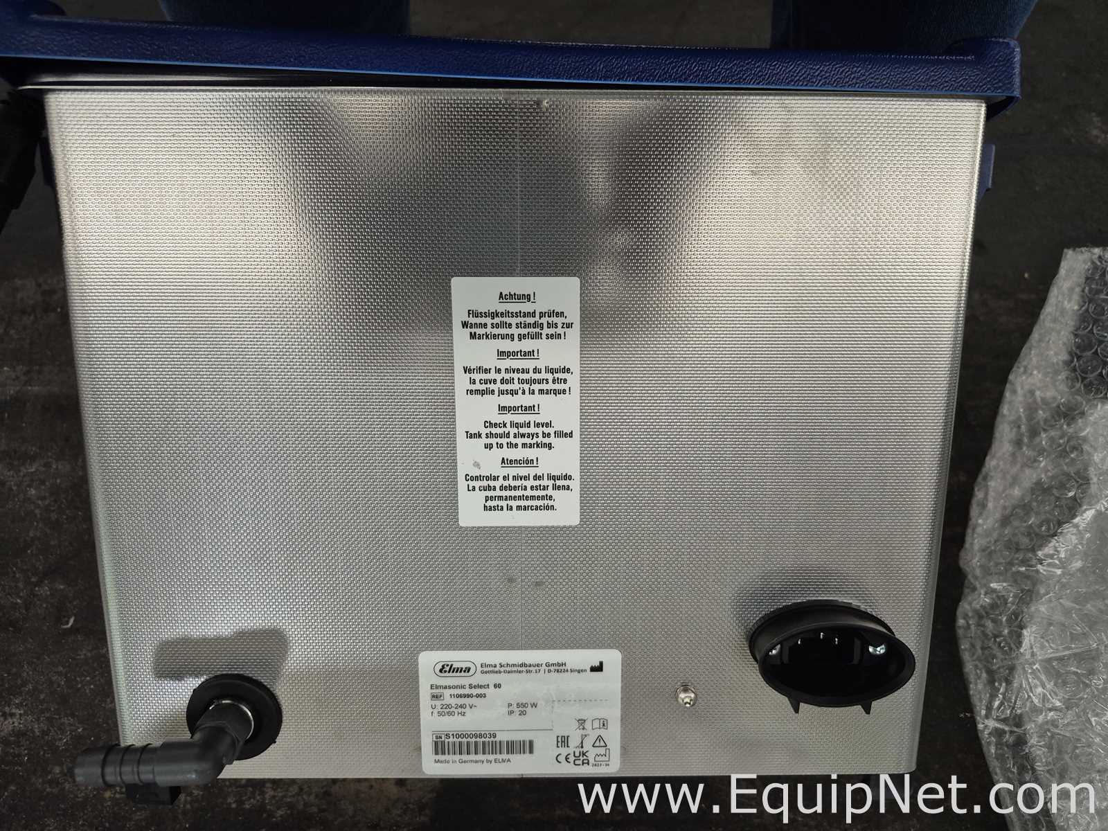 Limpador Ultrassônico Elma Elmasonic Select 60