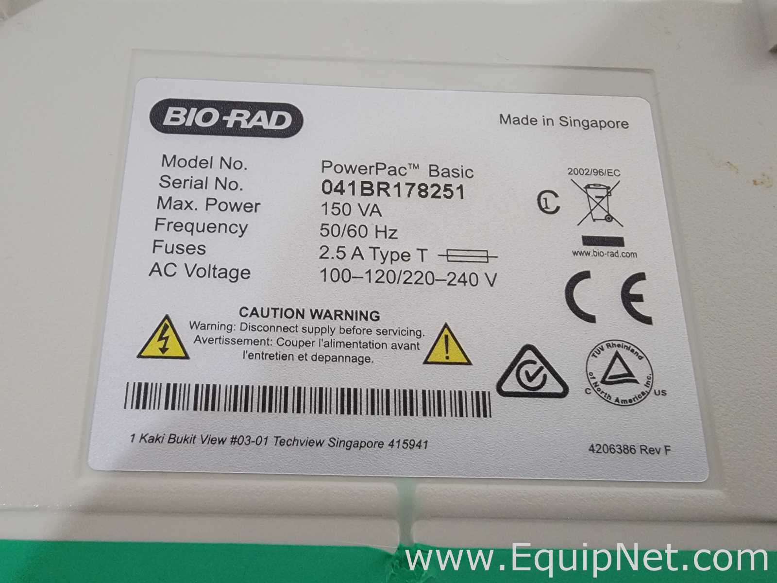 Electroforesis Bio-Rad Lot of 3 Power Pac Basic