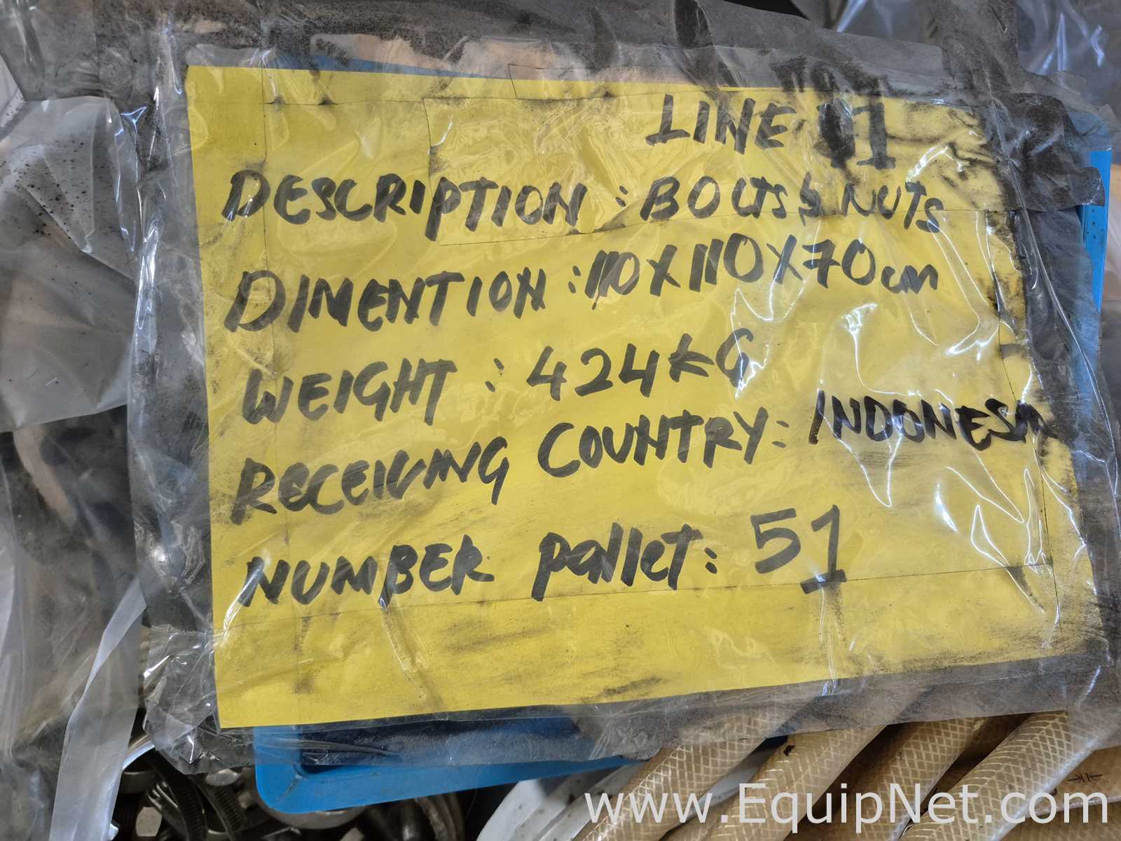 Line 1 - Bolts, Nuts and Clamps - Pallet No 51
