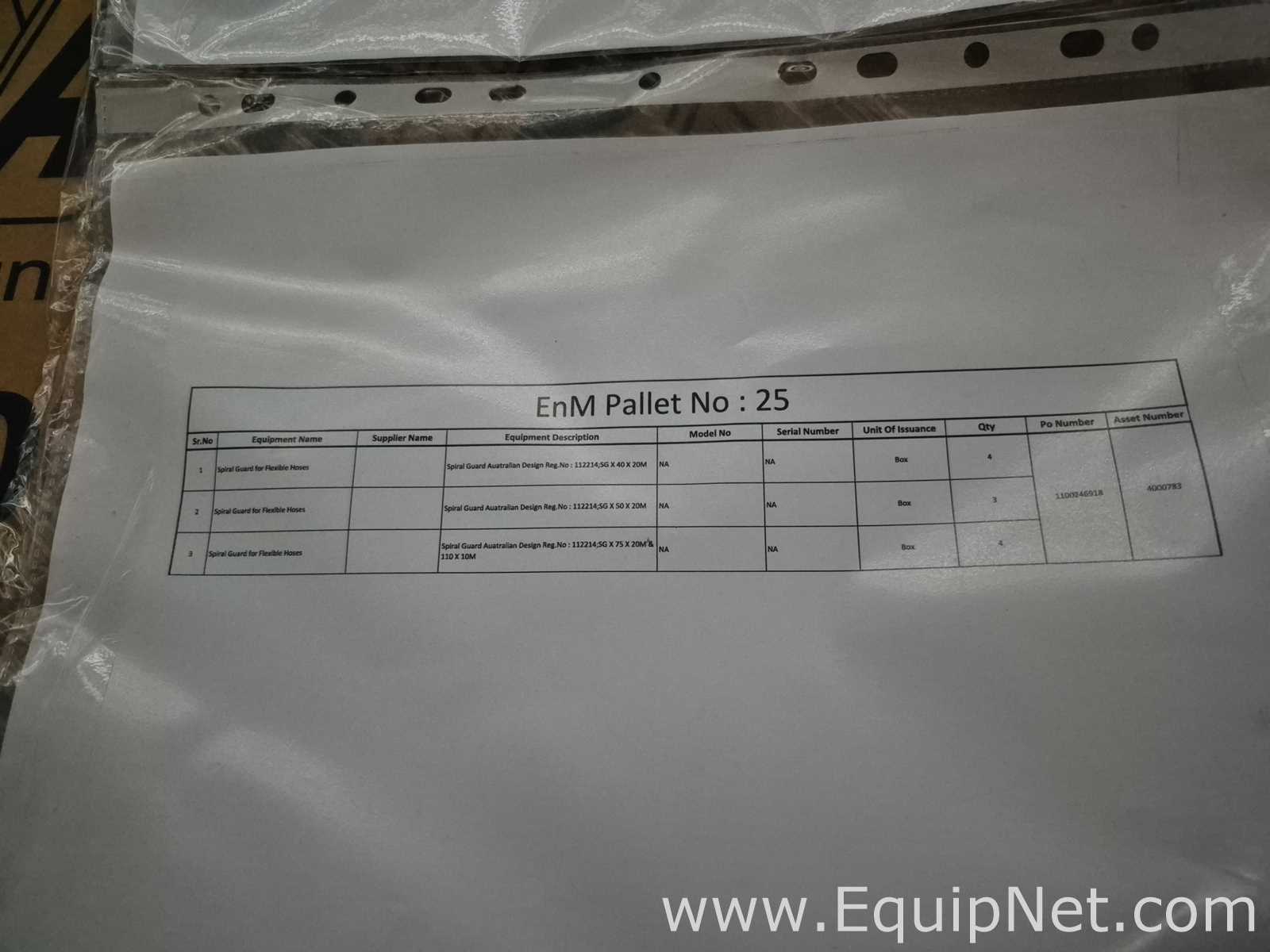 lote de   Tubos, Conexões e Mangueiras Spiral Guard 
