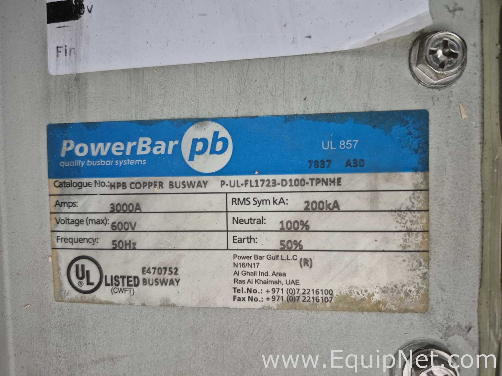 Repuesto Power Bar Gulf LLC HPB COPPER BUSWAY